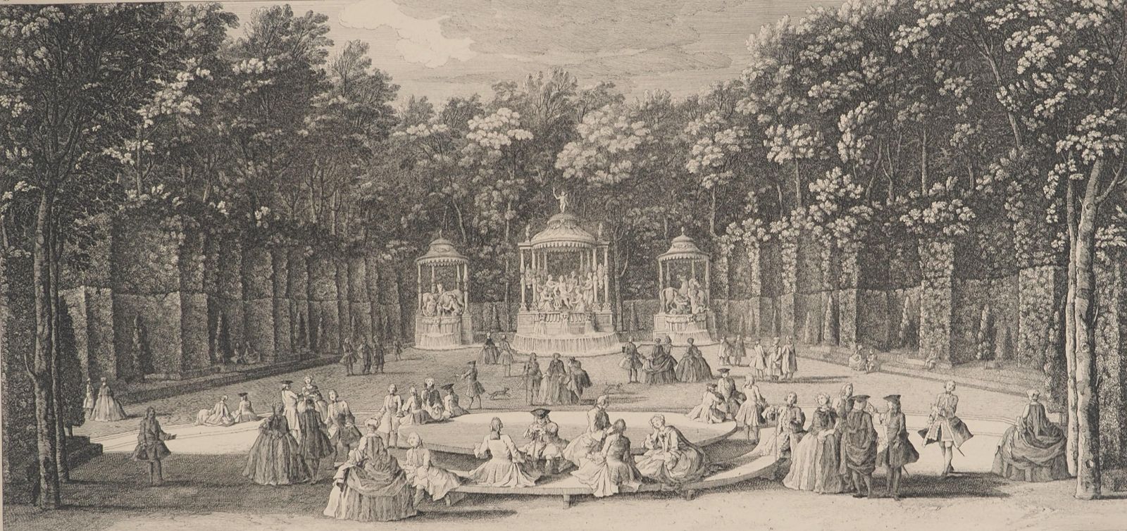 Versailles : The Fountains Of Apollo   Original Etching, Signed photo for sale