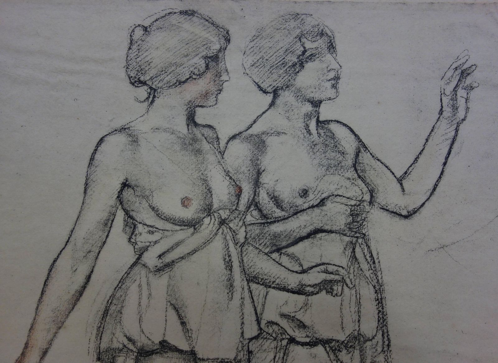 Maurice Denistwo Nudes Walking   Original Lithograph, 1918 photo Art
