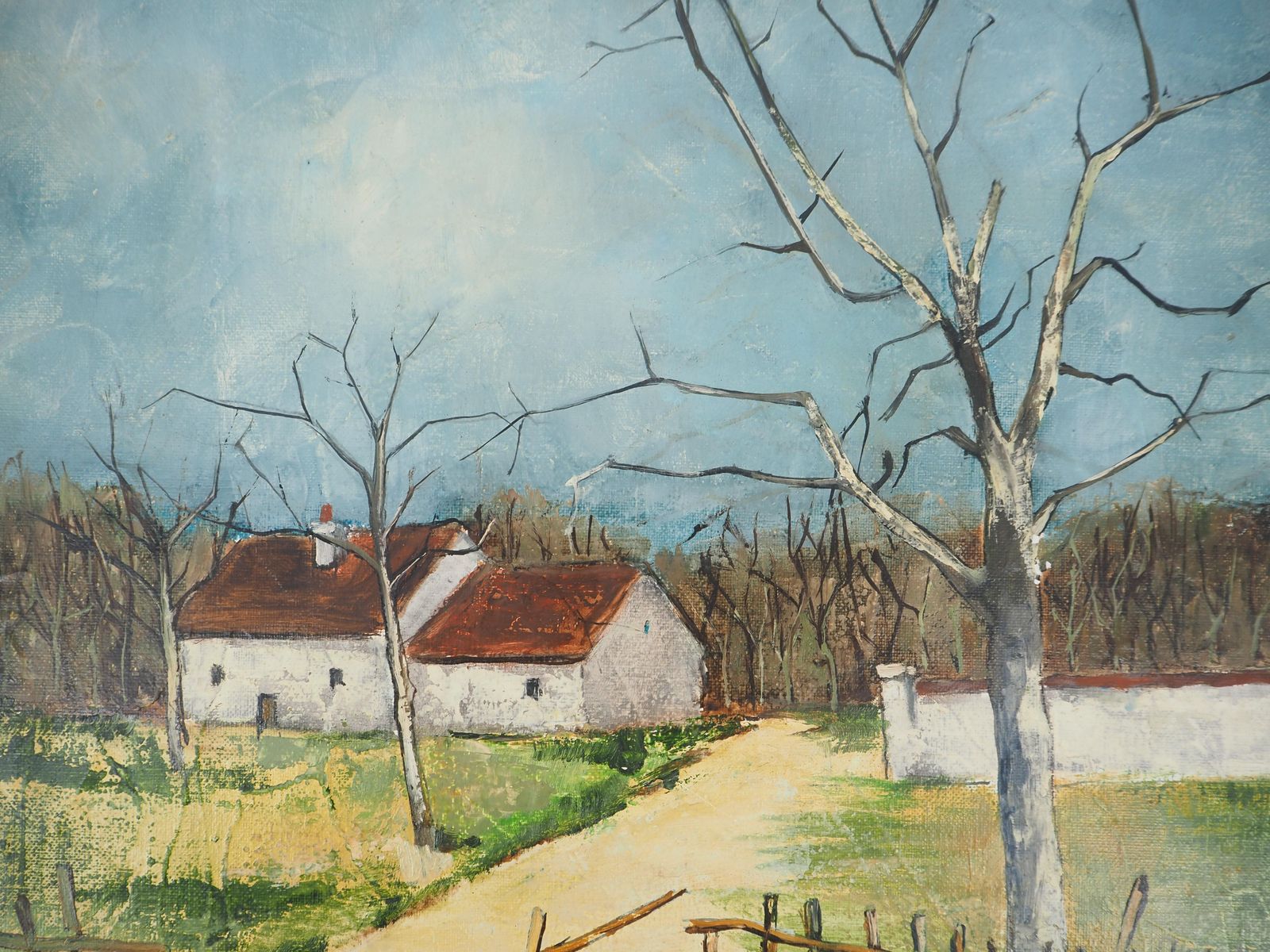 Victor Vikocountryside : The Old House   Original Oil On Canvas, Handsigned photo vinterior