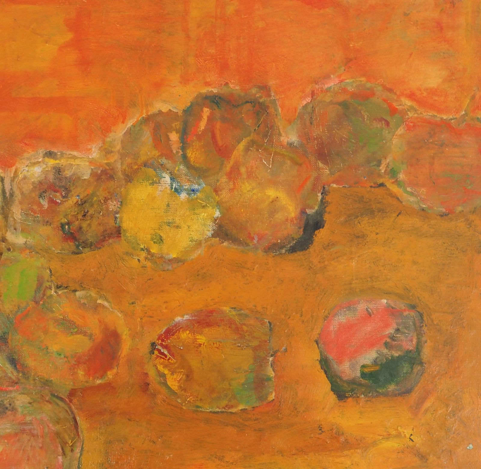Pierre Garcia Fonstribute To Cezanne : 14 Apples   Original Oil On Canvas, Signed1964 photo vinterior