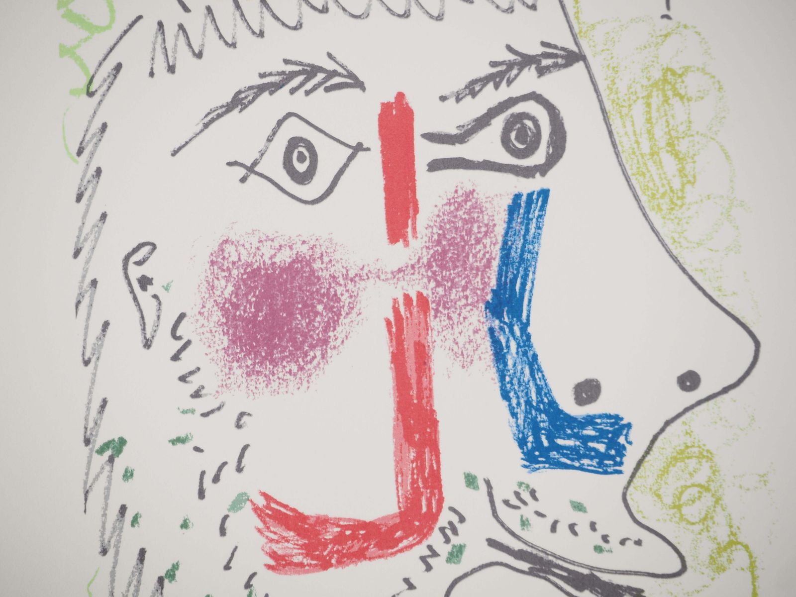 Le Goût Du Bonheur : The Long Haired Man   Lithograph1964 photo Art