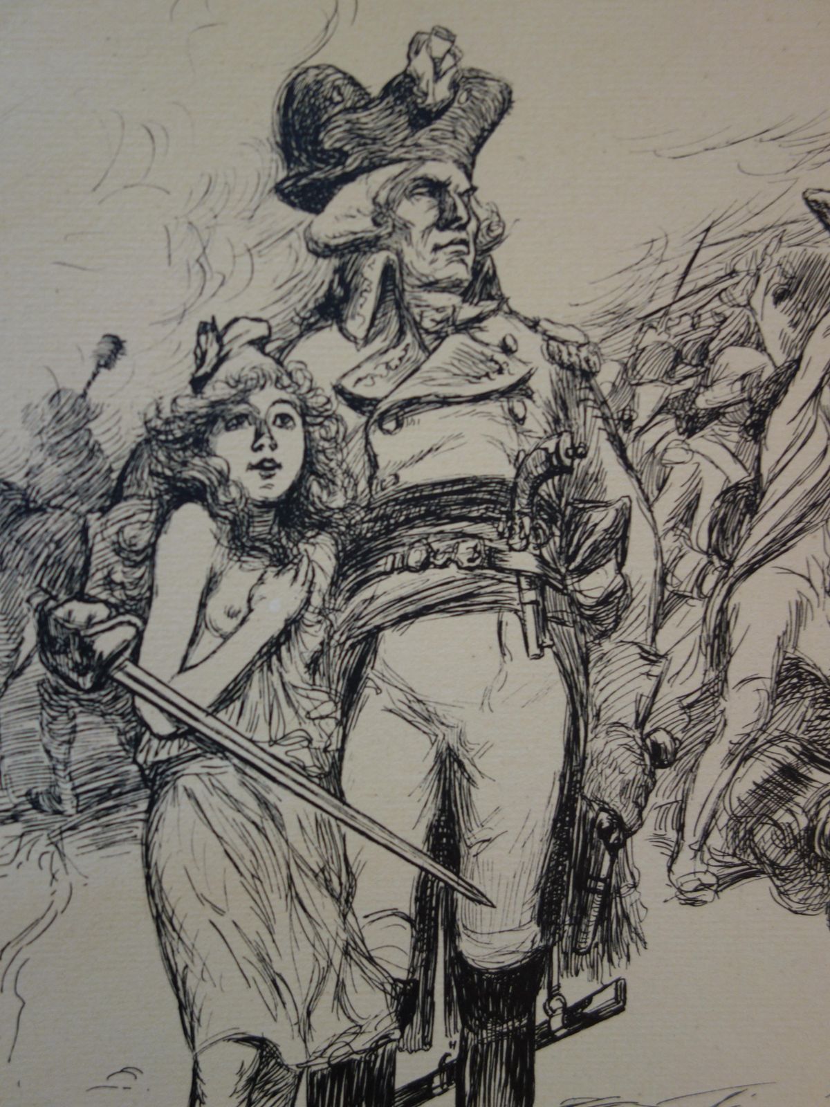 Adolphe Willettefrench Revolution, The Battle Of Valmy   Original Lithograph 18991899 photo vinterior