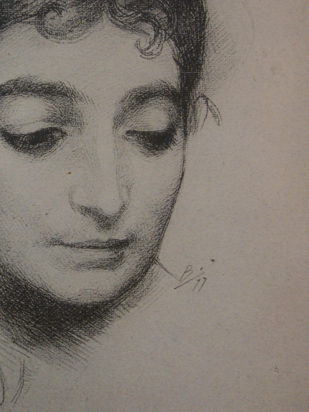 Félix Bracquemondlover, Portrait After A Poem Of Ronsard   Original Lithograph   18991899 photo for sale