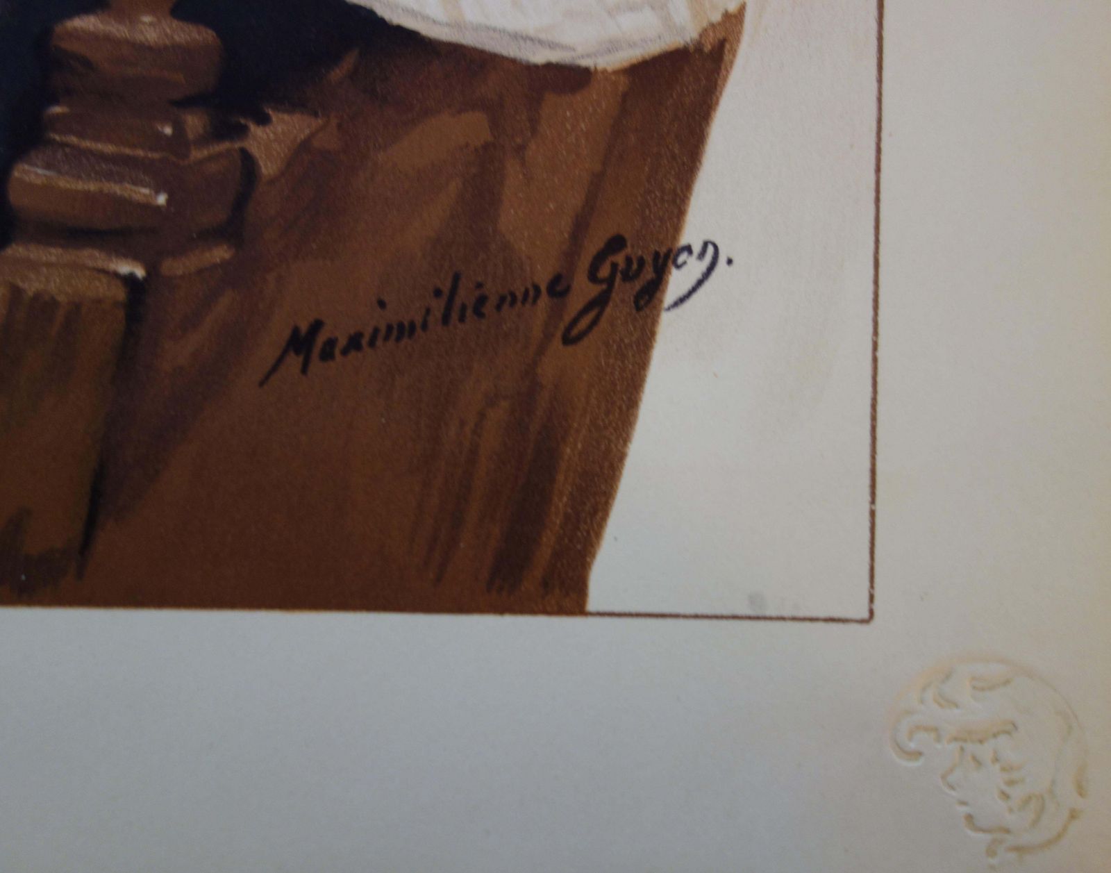 Maximilienne Guyonwoman With A Lace Headdress   Original Lithograph, 18981898 photo 172.0