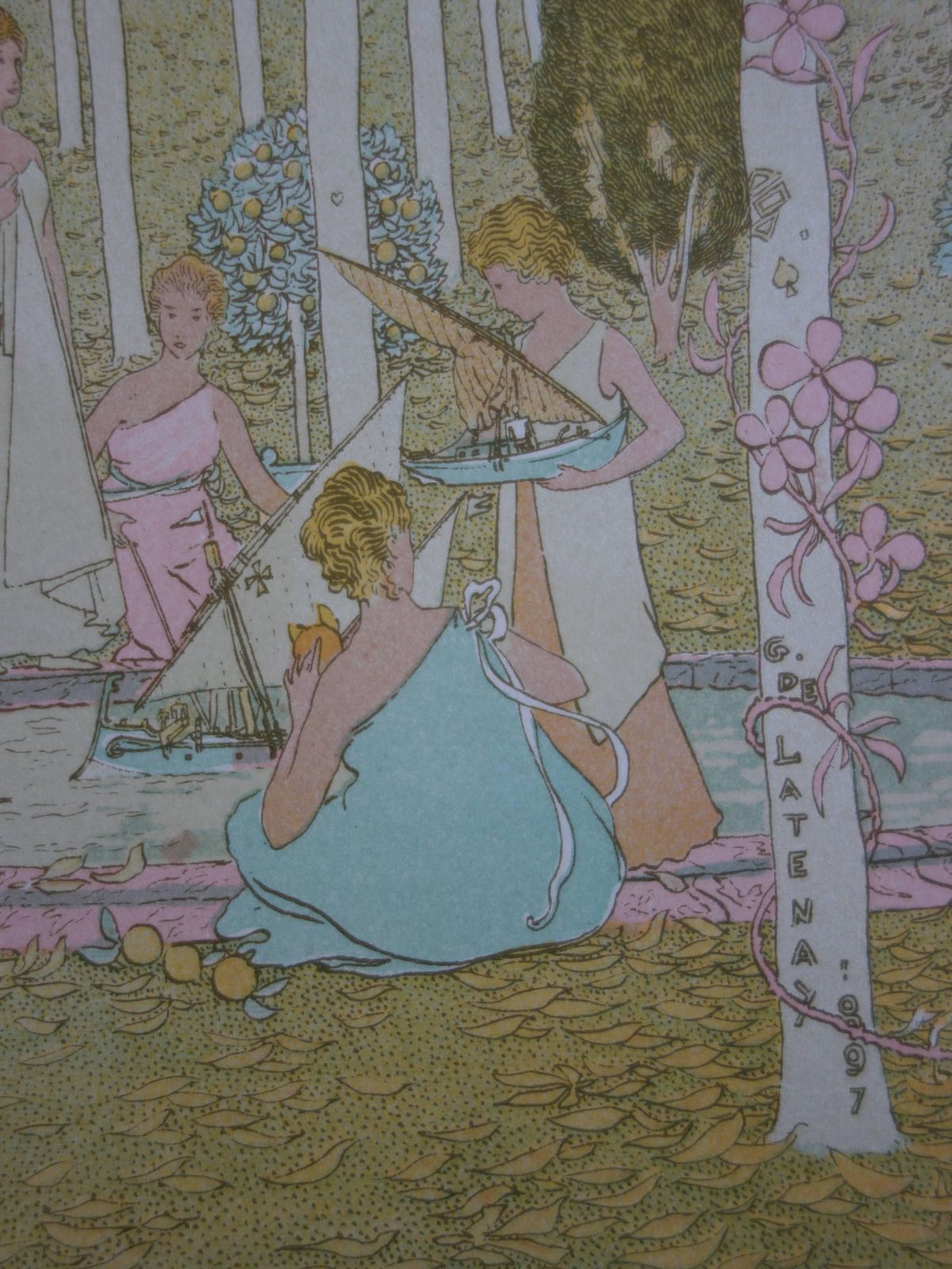 Gaston De Latenayin The Park   Original Lithograph (1897/98)1897/98 photo 189.0