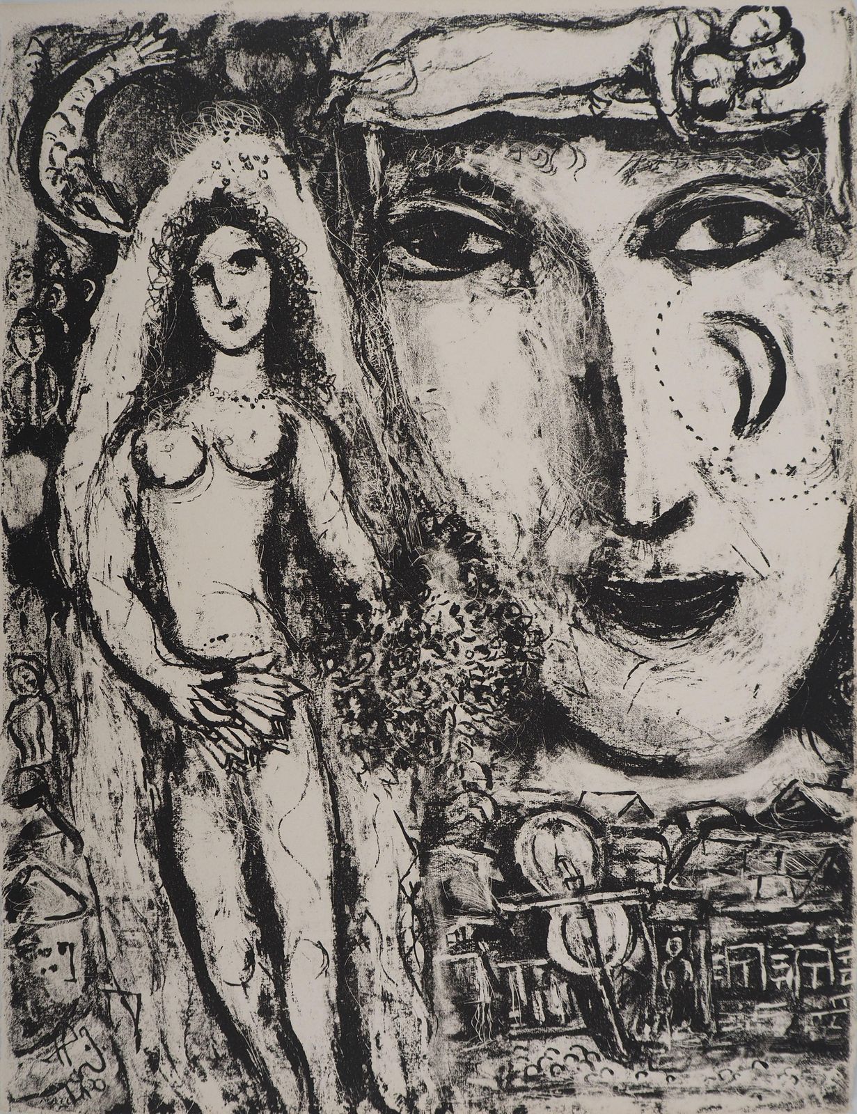 Marc Chagallthe Circus : The Dream Of The Bride   Original Lithograph (Mourlot #507)1967