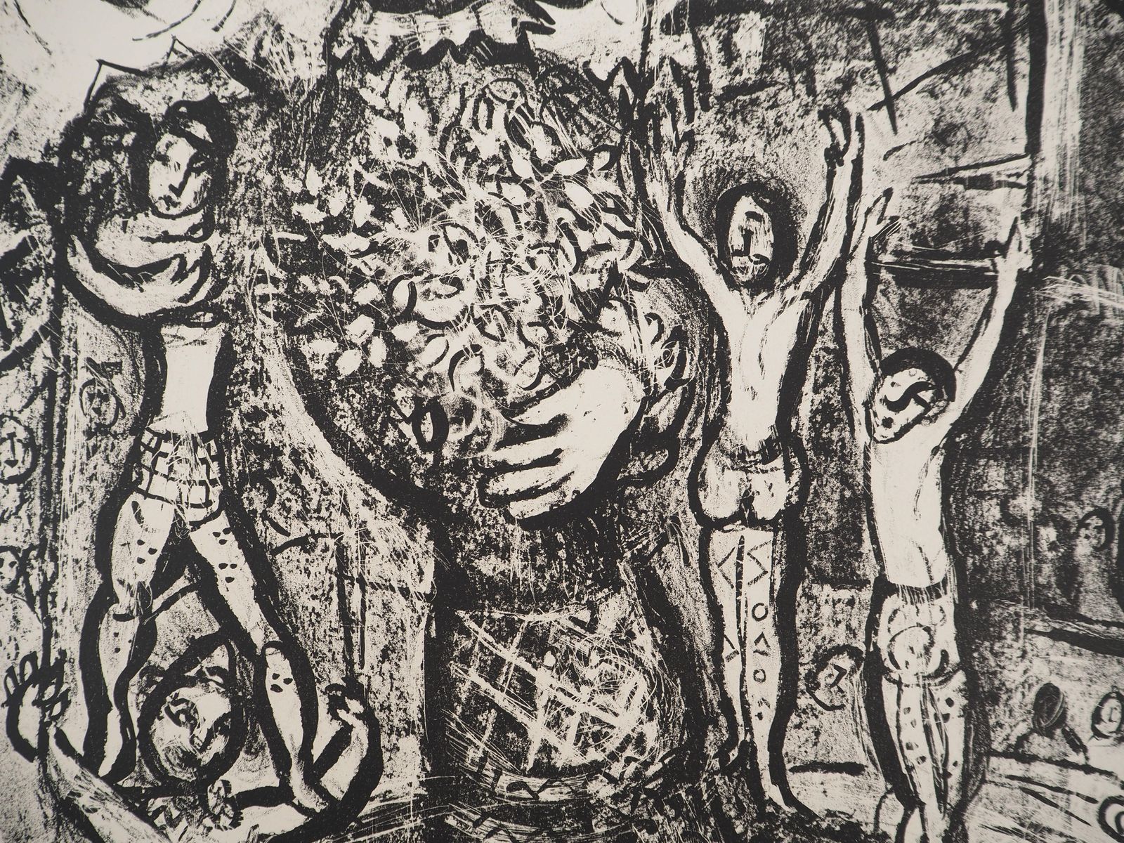 Marc Chagallthe Circus : The Artist And His Double   Original Lithograph (Mourlot #497)1967 photo 858.0