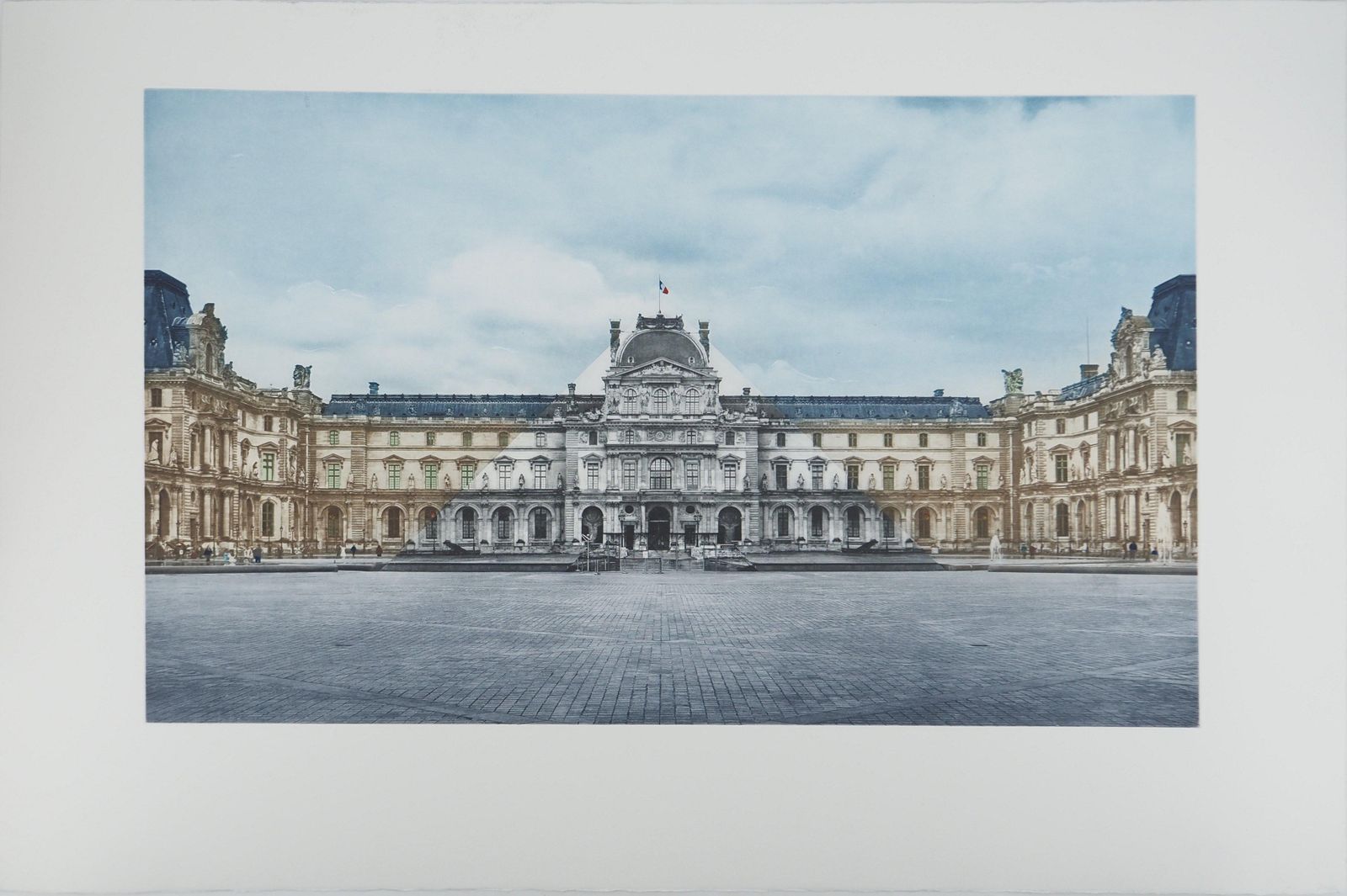 Jr (Aka Jean René)The Louvre Pyramid   Etching From Louvre Museum