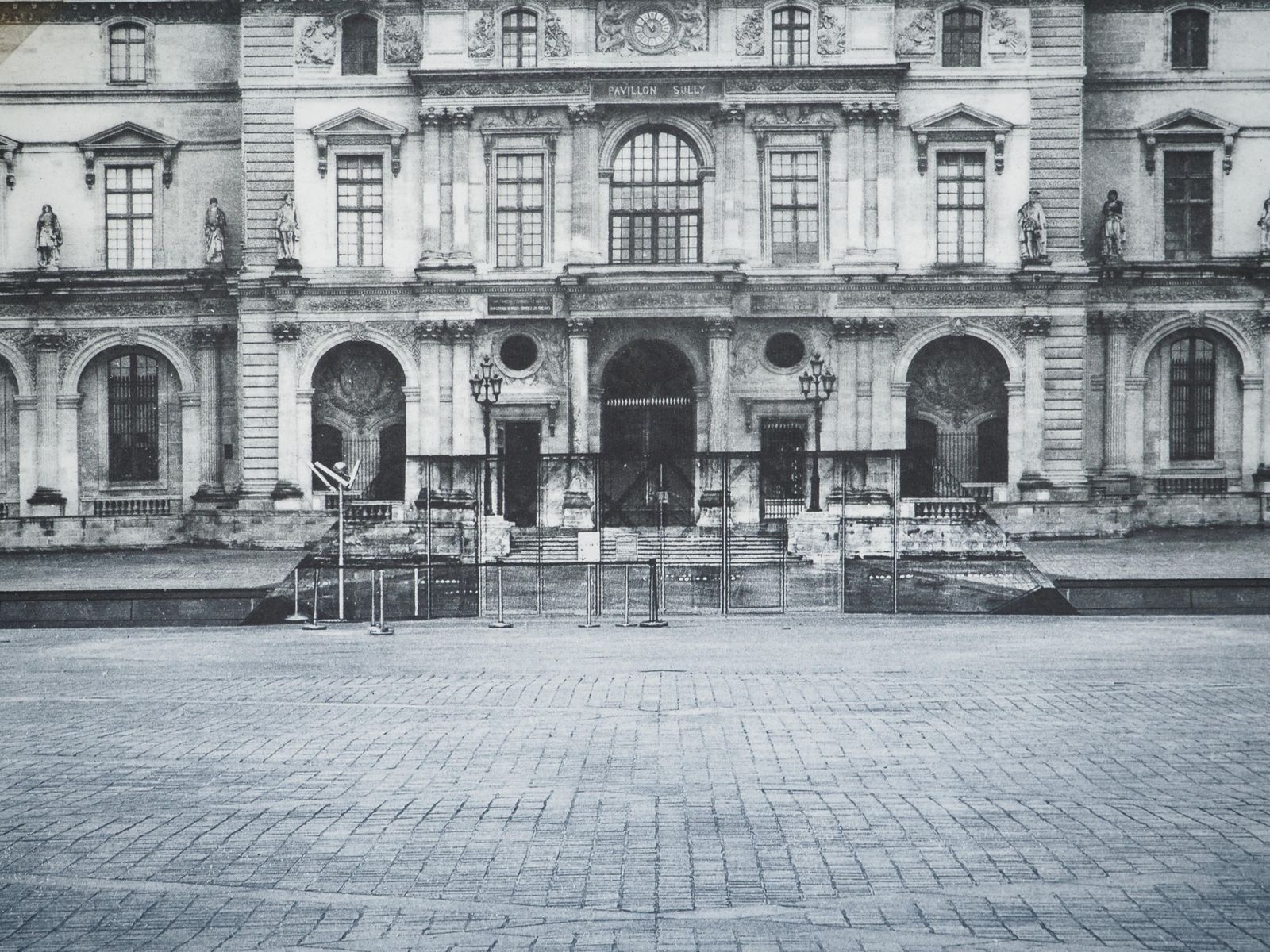 Jr (Aka Jean René)The Louvre Pyramid   Etching From Louvre Museum photo Art