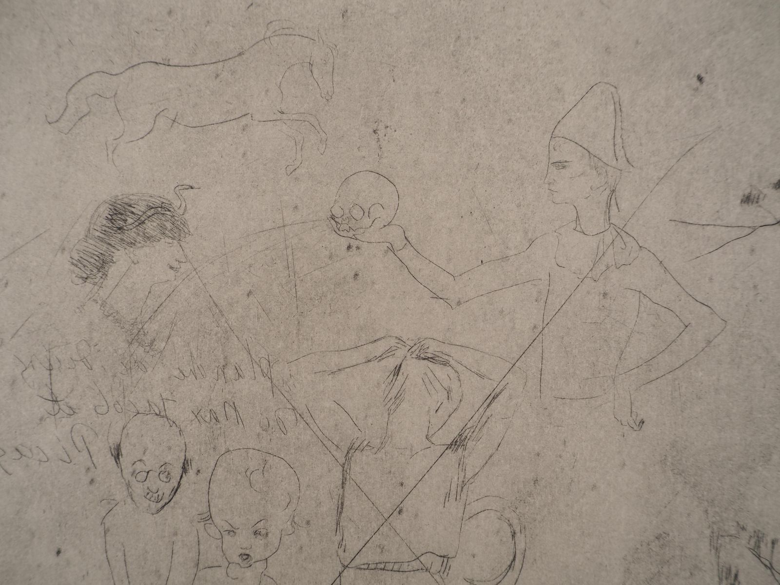 Pablo Picassosaltimbanques : Drawings Of Picasso & Max Jacob   Original Etching (Baer #8c)1913 photo for sale