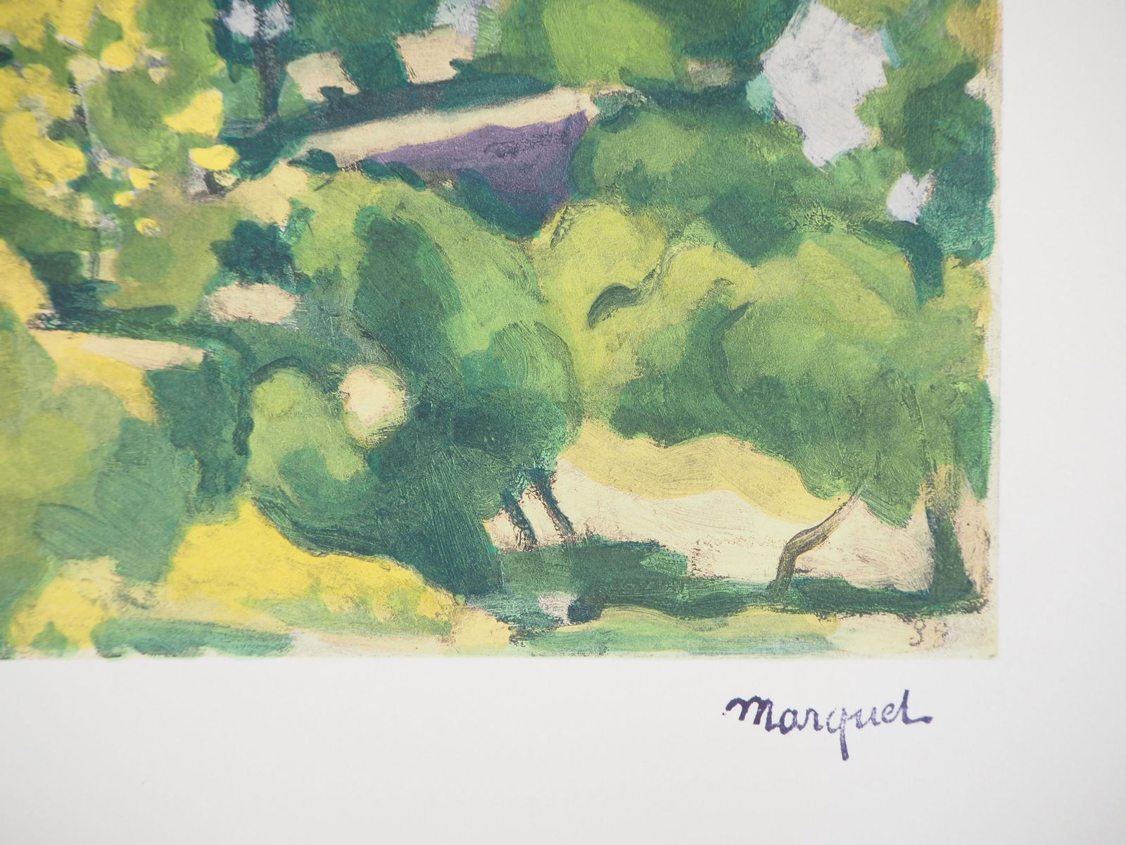 Albert Marquetnormandy : La Frette Sur Seine   Lithograph, Ltd /200 photo furniture