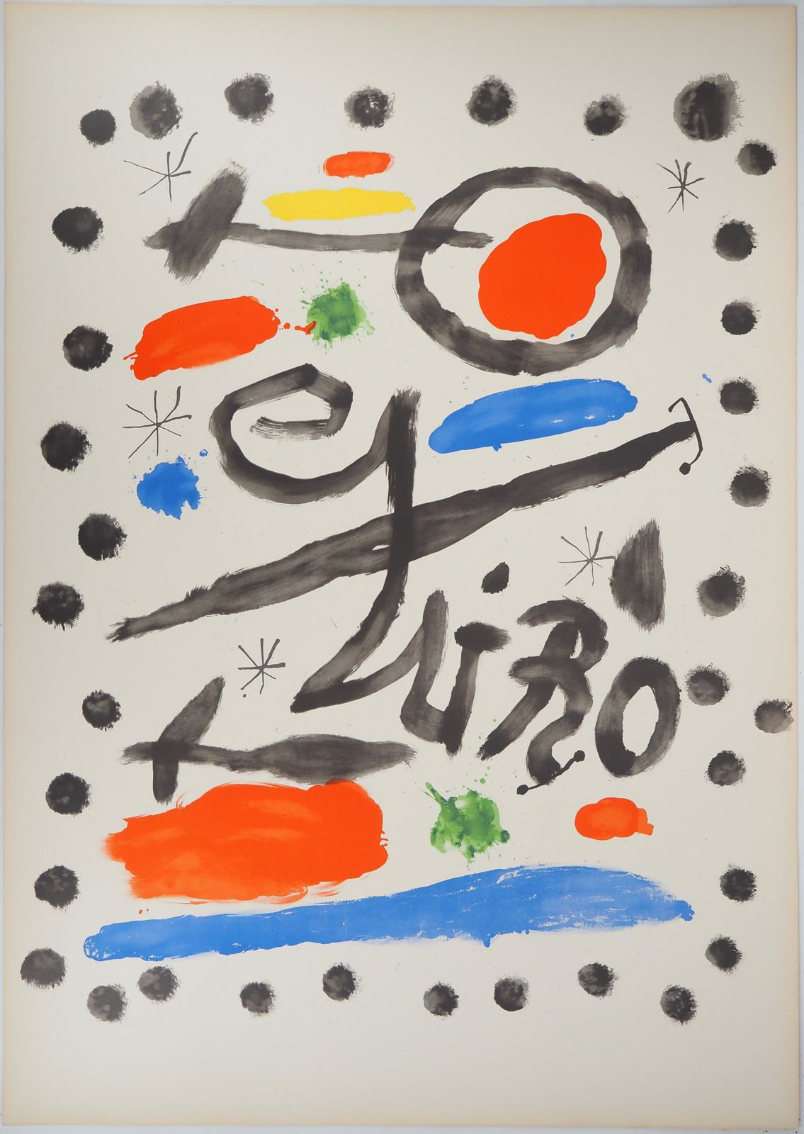 Joan Mirósurrealist Composition   Original Lithograph (Mourlot #355)1964 photo furniture