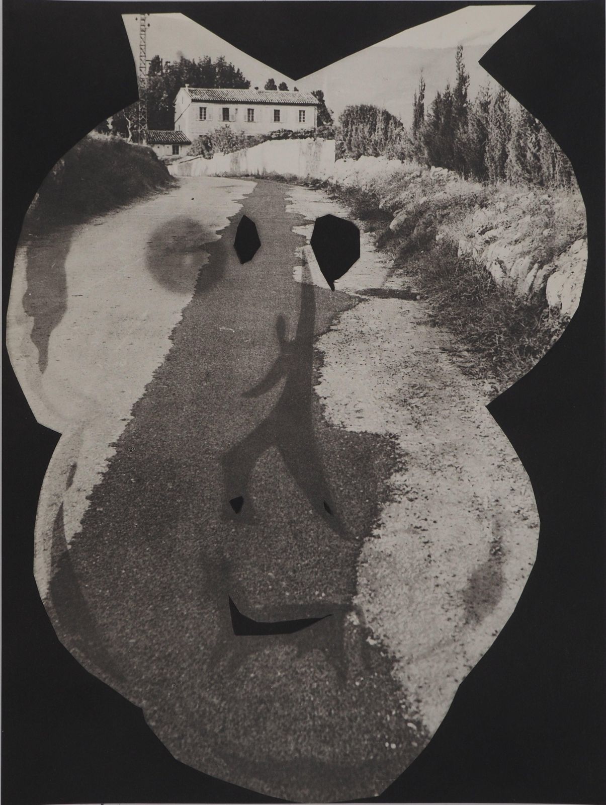 Pablo Picassodiurnes: Human Shadow On The Road   Original Collotype And Stencil (Cramer#115)1962