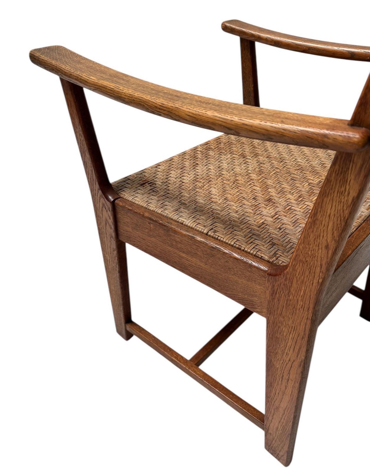 Furniture Two Modernist Art Deco Armchairs By Bas Van Pelt For My Home, 1930s photo