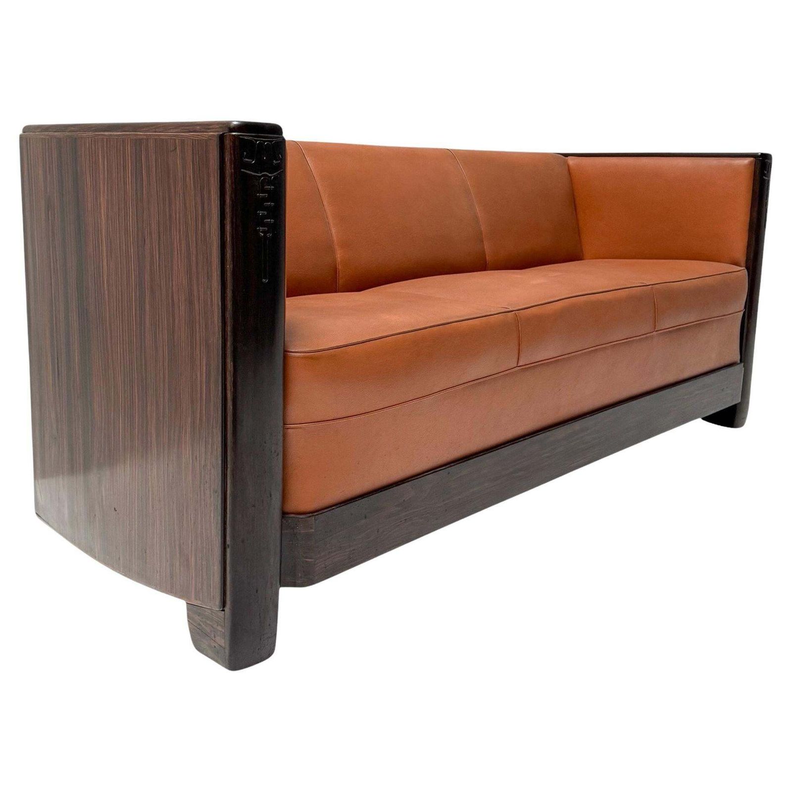 Art Deco Amsterdamse School Bench By Daniêl Van Dorp For Gebroeders Reens