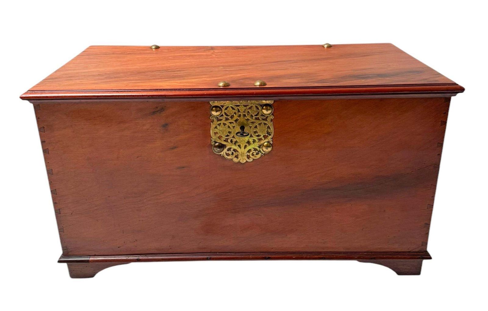 18th Century Dutch Colonial Voc Coffer Or Chest photo for sale