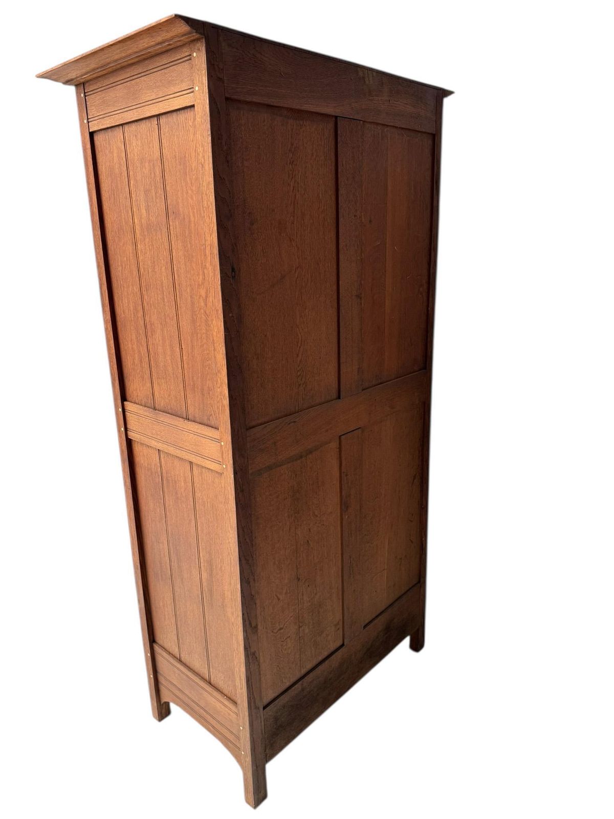 Arts & Crafts One Door Armoire Or Wardrobe Onder Den Sint Maarten Style, 1900s photo vinterior