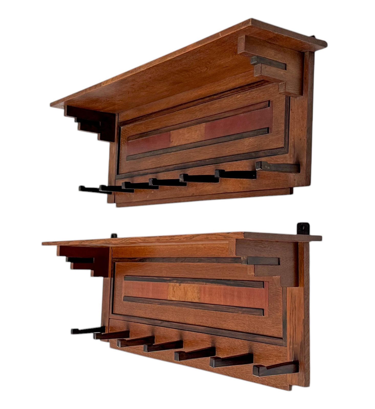 Two Art Deco Modernist Coat Racks By P.E.L. Izeren For De Genneper Molen photo 1695.0