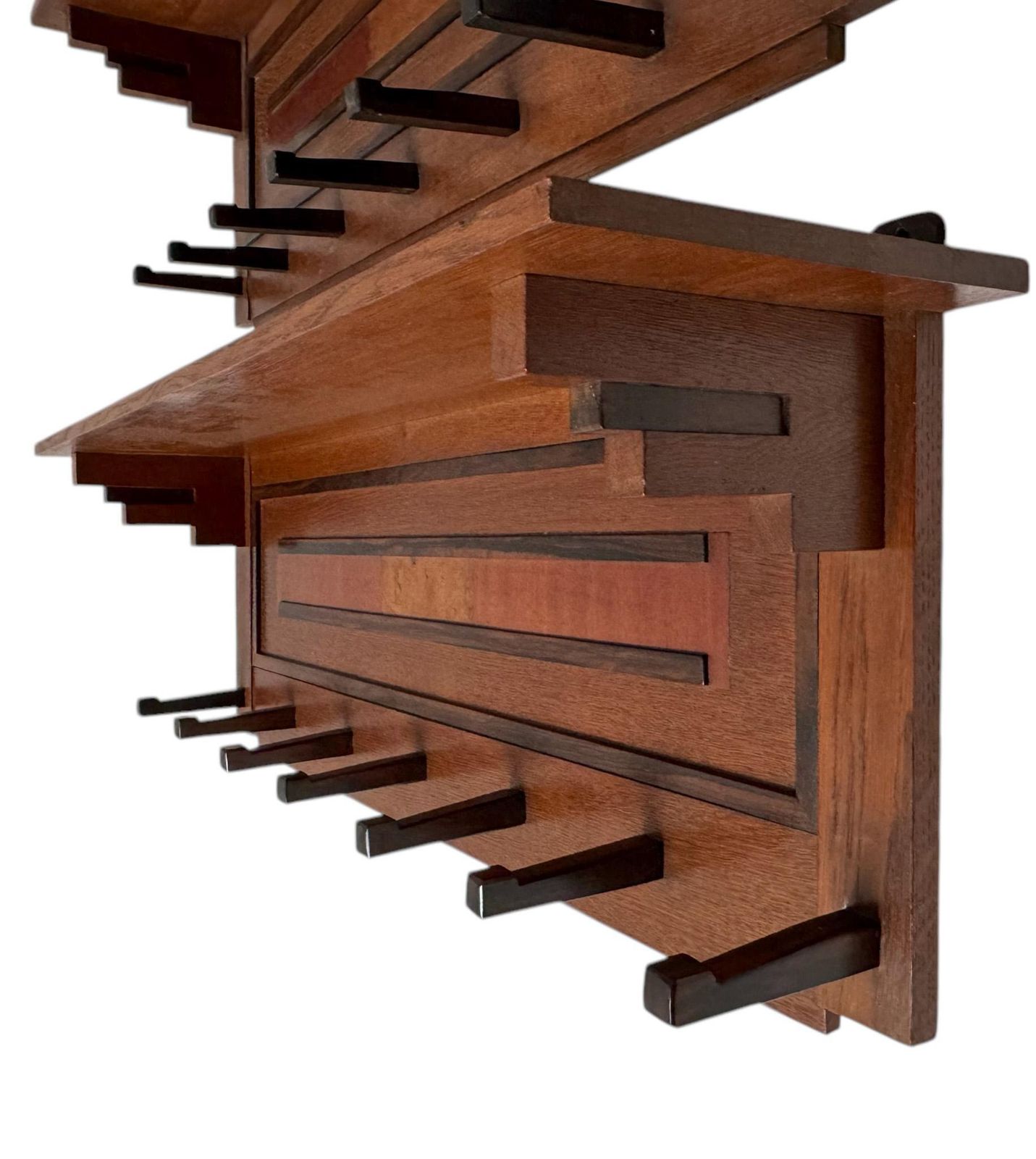 Two Art Deco Modernist Coat Racks By P.E.L. Izeren For De Genneper Molen photo buy
