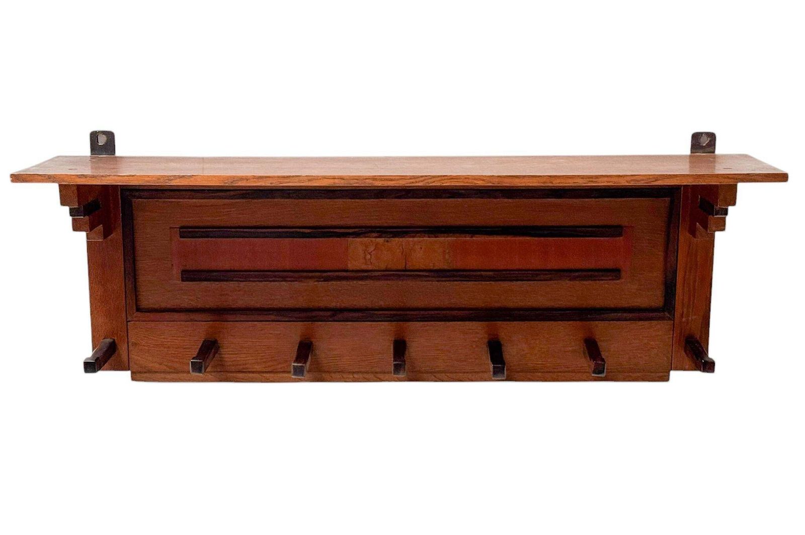photo furniture Two Art Deco Modernist Coat Racks By P.E.L. Izeren For De Genneper Molen