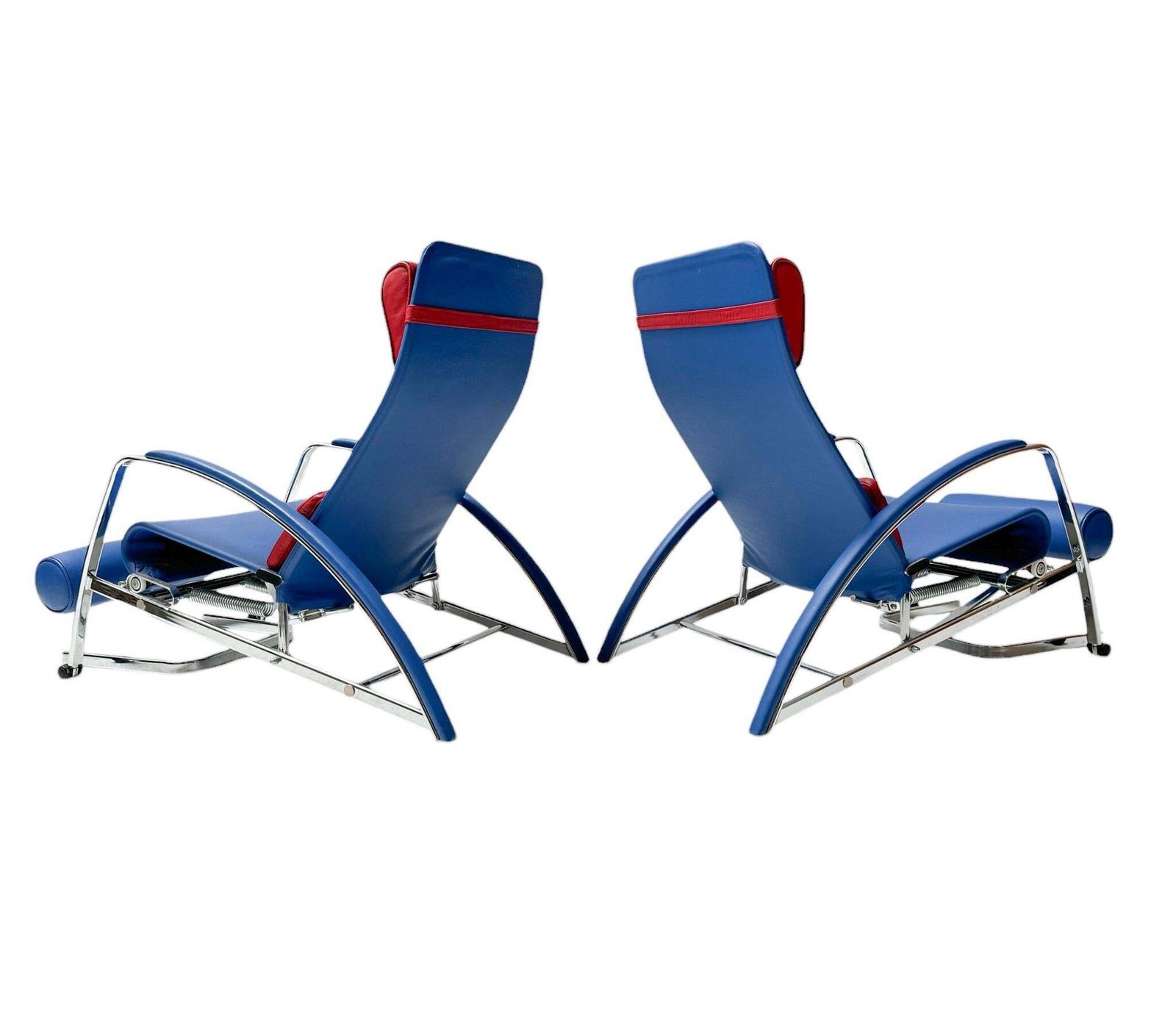 Pair Of  Grand Repos Lounge Chairs With Stools By Jean Prouvé Tecta , 1980s photo 8534.0