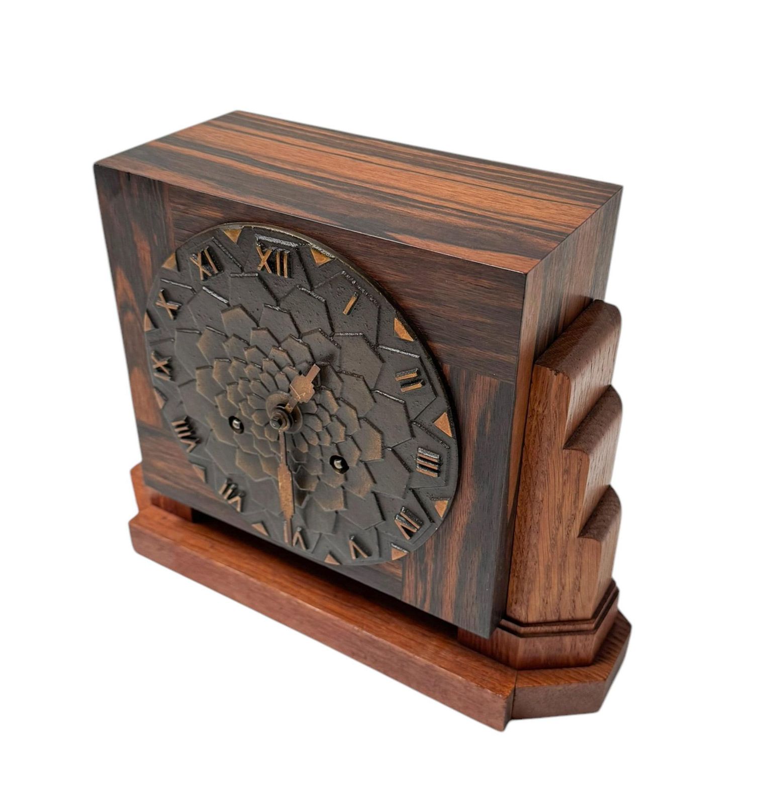 Art Deco Amsterdamse School Mantel Clock By Mundiklok, 1920s photo furniture
