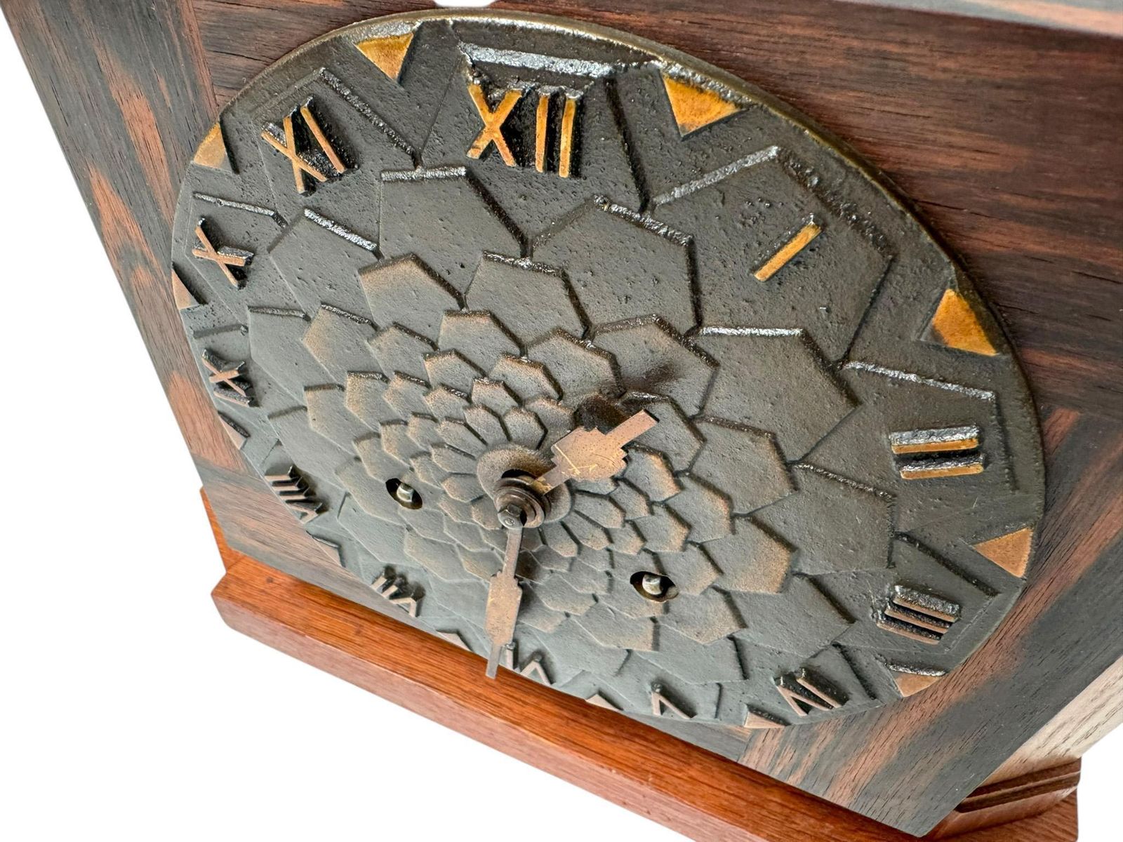 Art Deco Amsterdamse School Mantel Clock By Mundiklok, 1920s photo buy