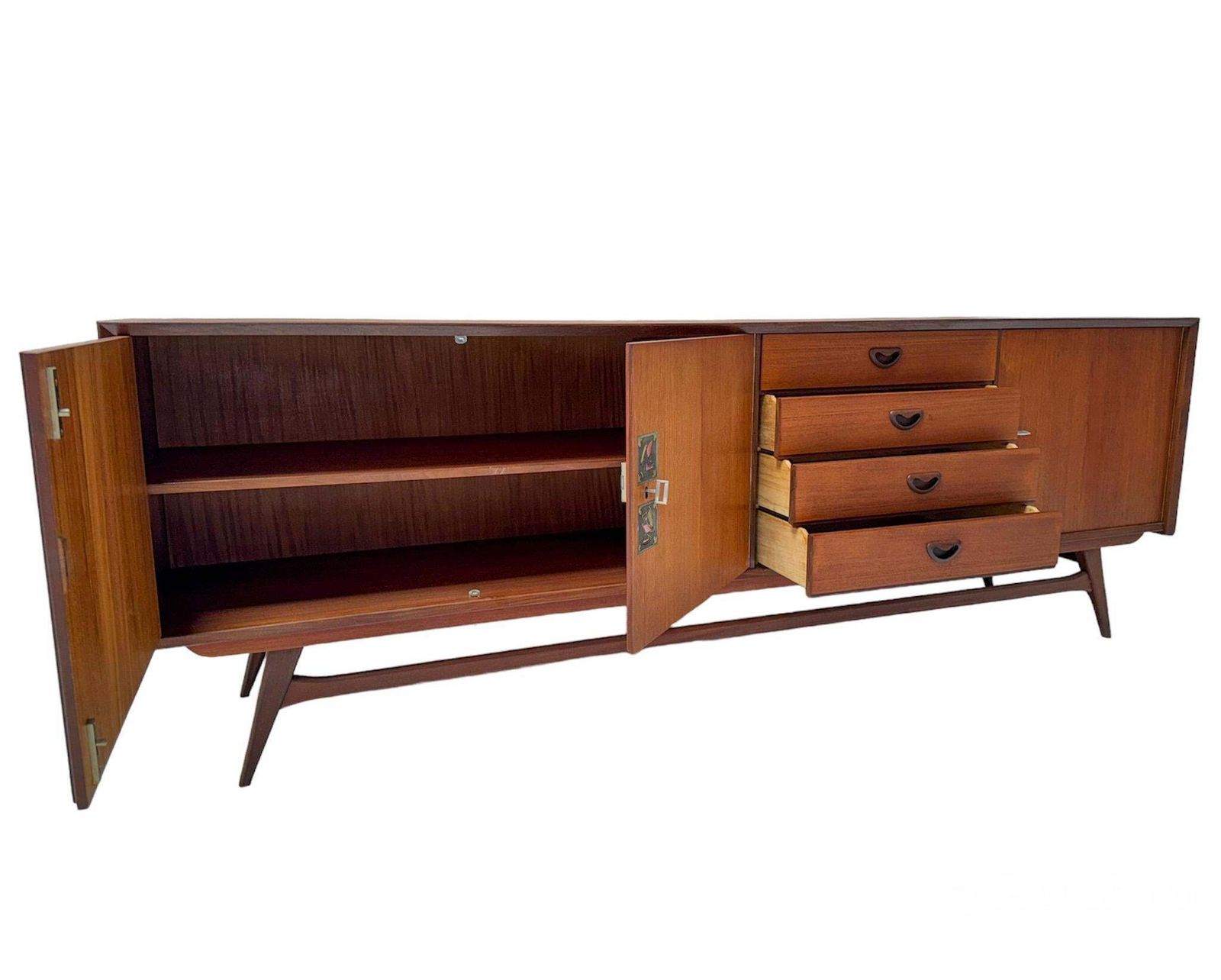 Mid Century Modern Credenza Or Sideboard By Louis Van Teeffelen For Wébé, 1960s photo 2359.0