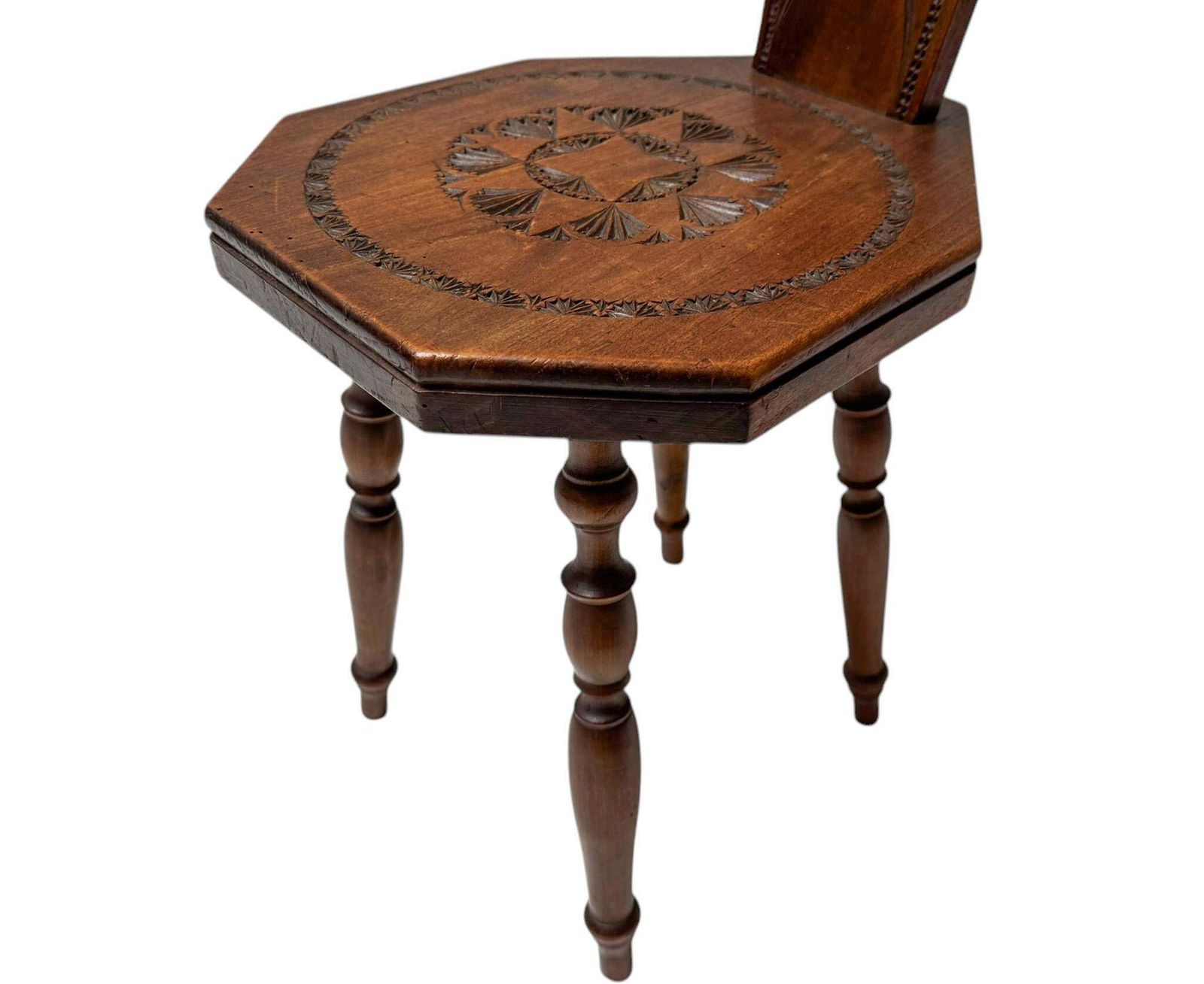 Arts & Crafts Art Nouveau Kerfschnitt Side Chair, 1900s photo furniture