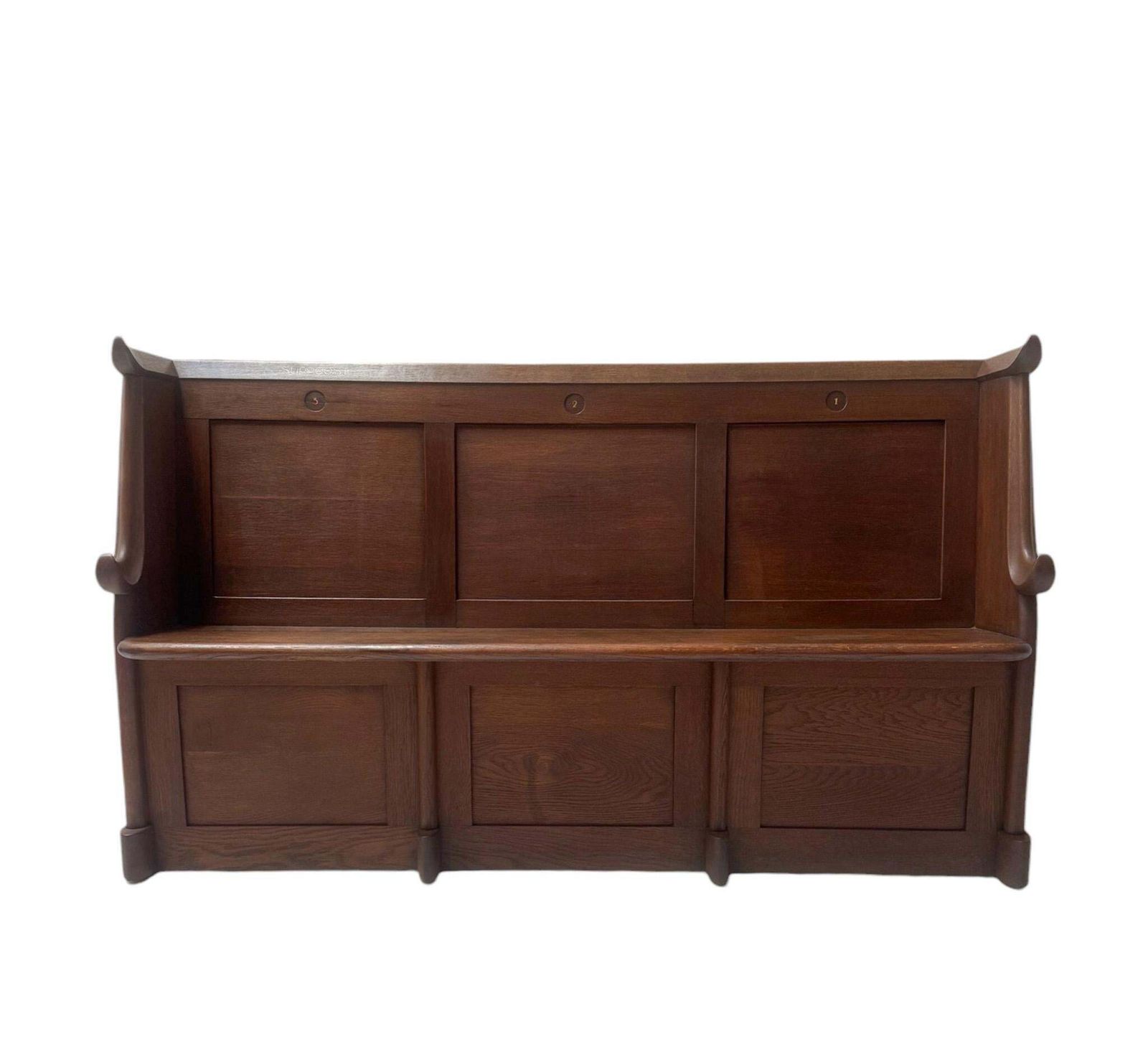 Willem Penaat Art Deco Amsterdamse School Three Seat Bench, 1920s photo for sale