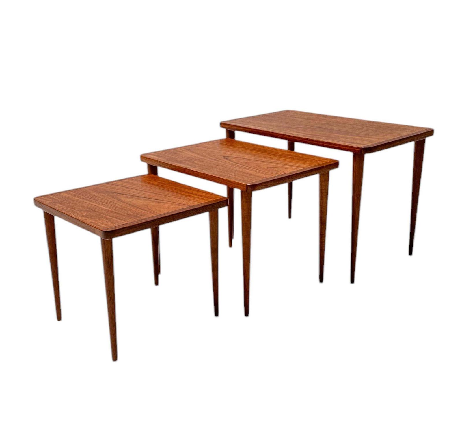 photo furniture Mid Century Modern Set Of Three Nesting Tables, 1960s