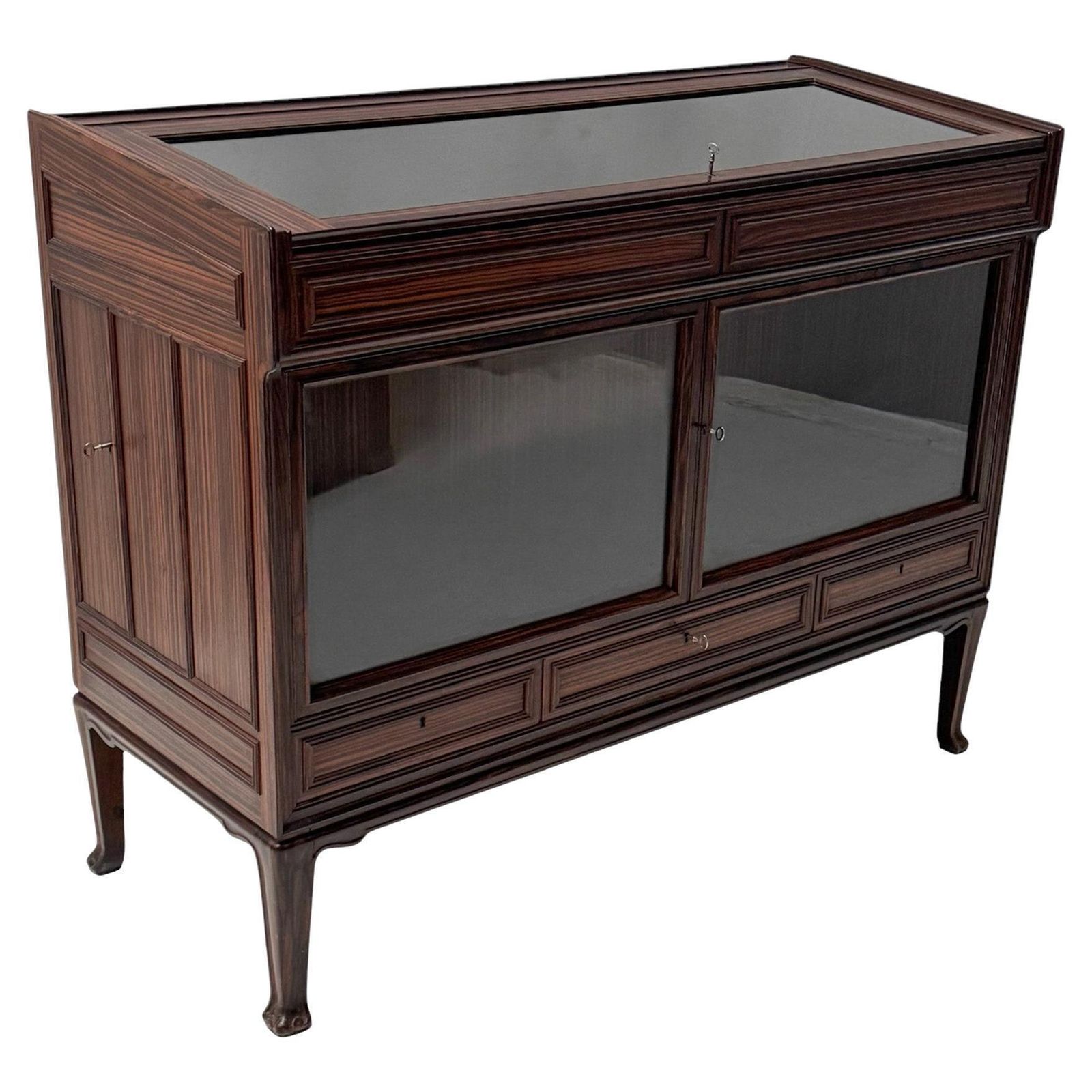 Art Deco Amsterdamse School Vitrine Or Display Cabinet By Napoleon Le Grand
