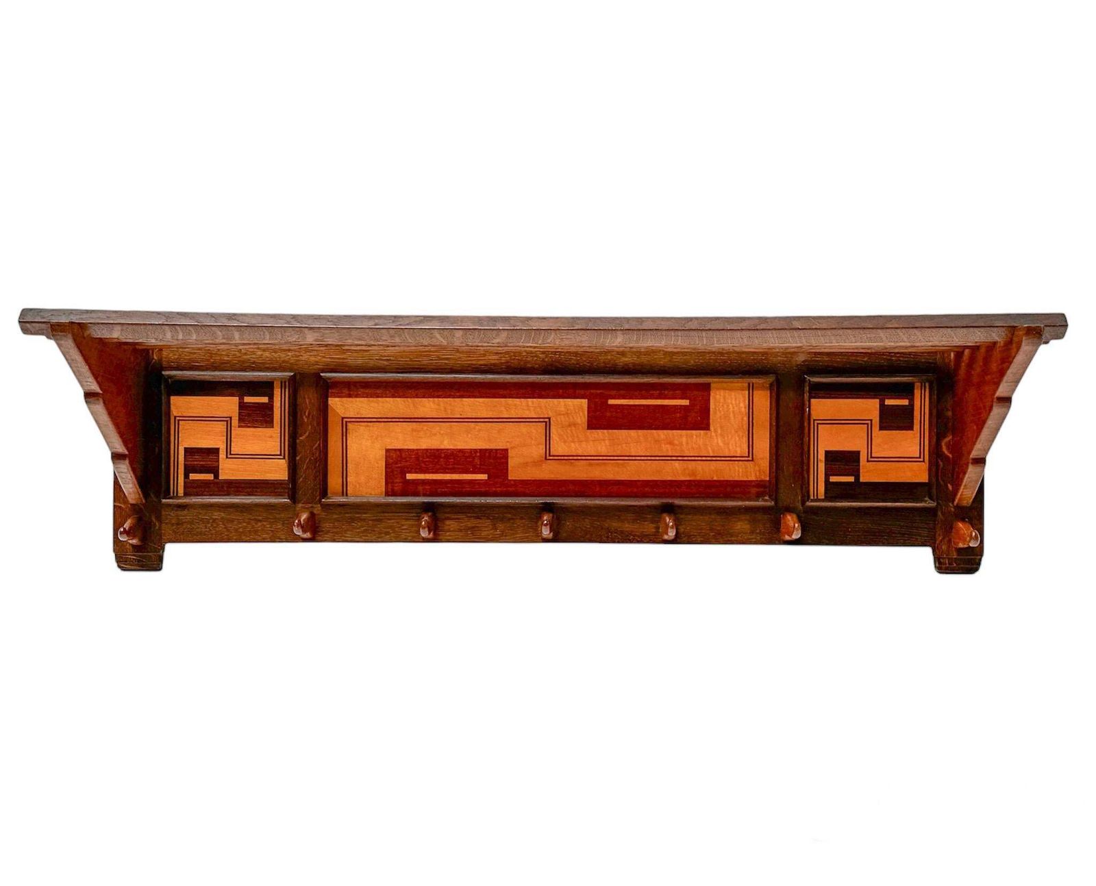 Art Deco Amsterdamse School Coat Rack By L.O.V. Oosterbeek, 1920s photo furniture
