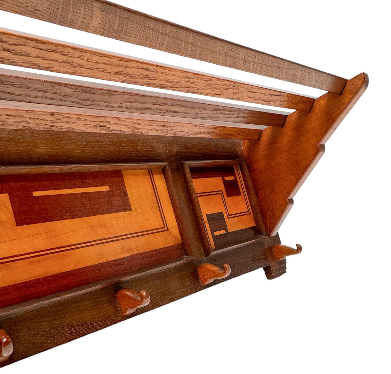 Art Deco Amsterdamse School Coat Rack By L.O.V. Oosterbeek, 1920s photo vinterior