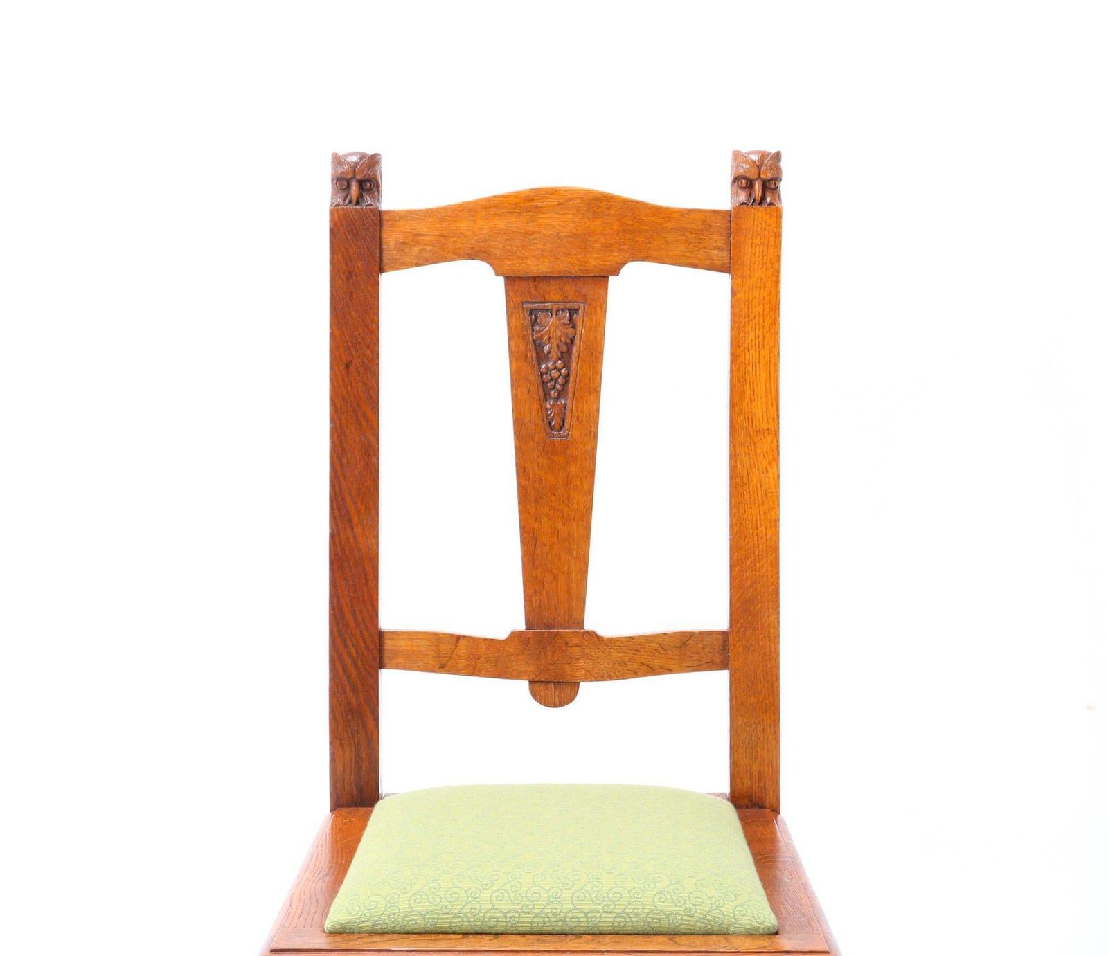Oak Arts & Crafts Art Nouveau Side Chair By Kobus De Graaff, 1900s photo vintage