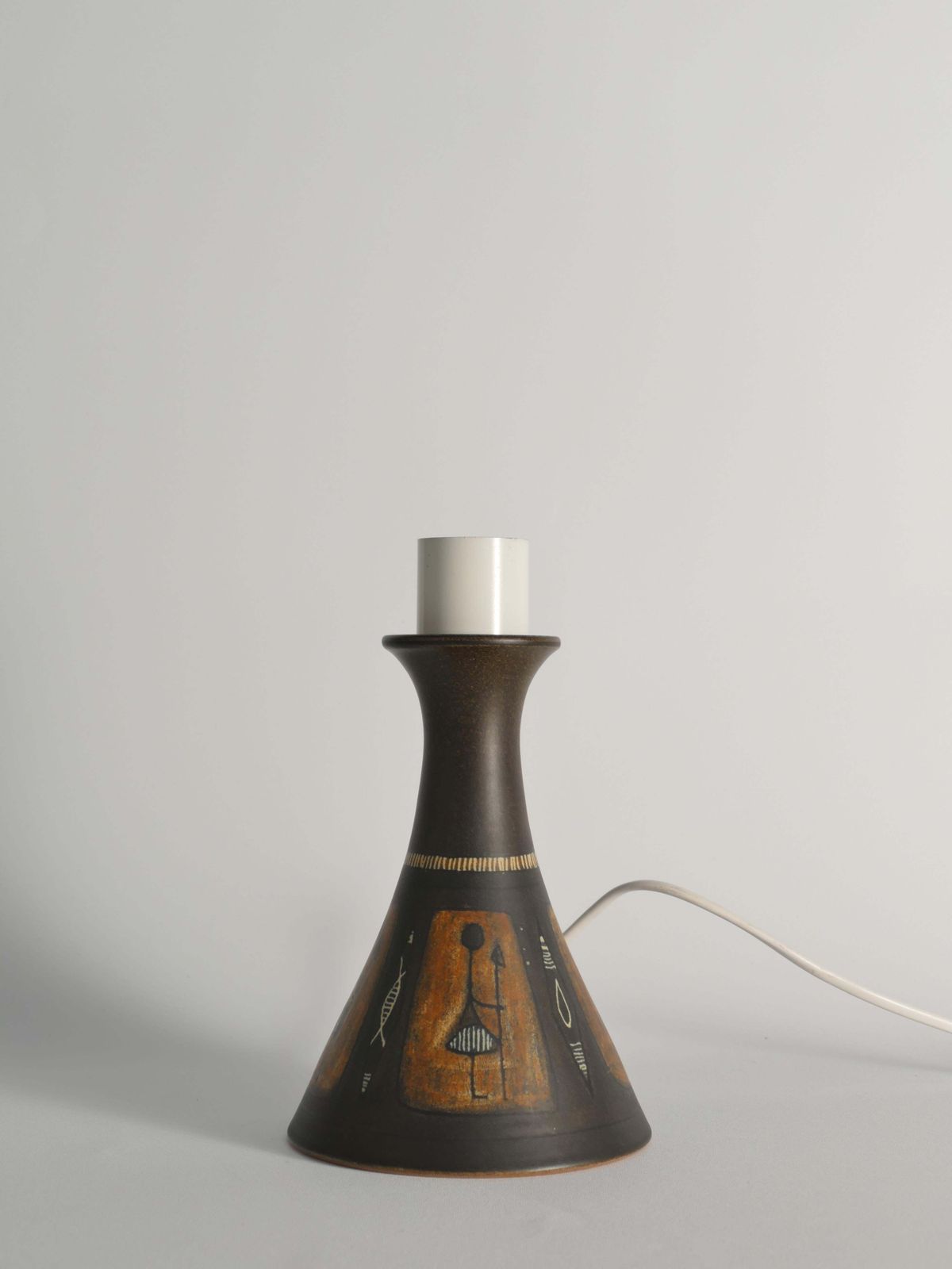 Unique Scandinavian Modern Ceramic Table Lamp By Munk, Sweden photo vinterior