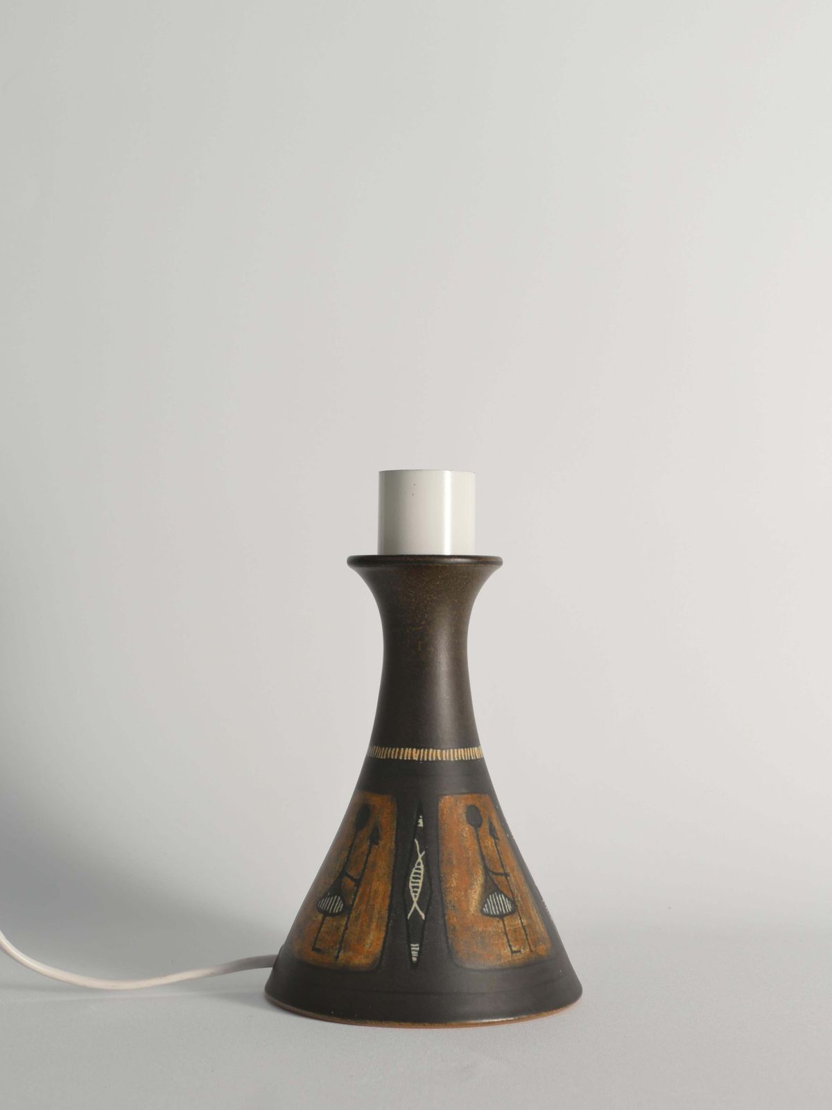Unique Scandinavian Modern Ceramic Table Lamp By Munk, Sweden photo buy