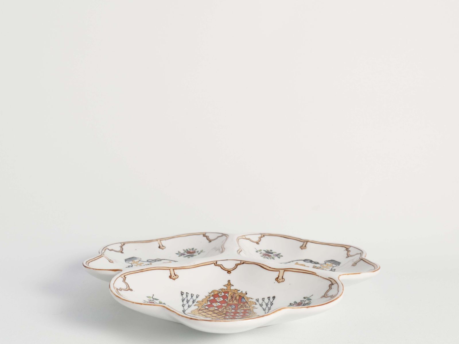 French Porcelain Divided Presentation Dish By House Of Toussi Court photo Home Decor