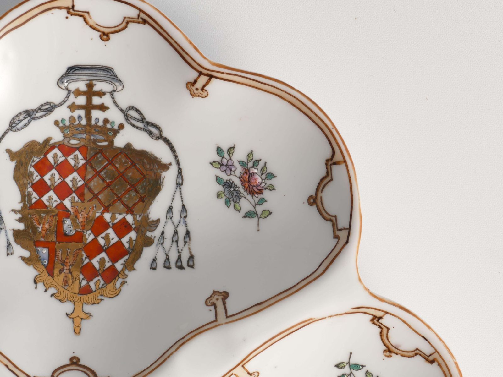 Home Decor French Porcelain Divided Presentation Dish By House Of Toussi Court photo