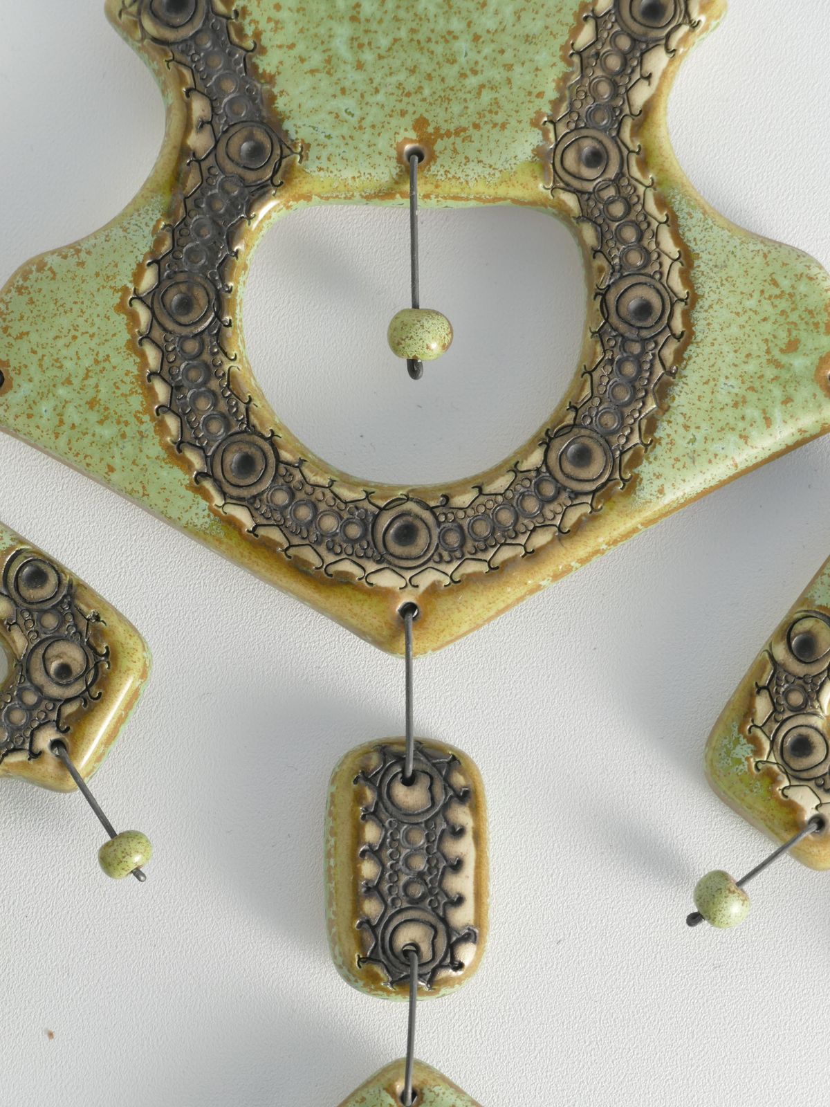 Sage Green Wall Sculpture By Maija Liisa Vasenius For Kalevala Koru, 1960s photo vinterior