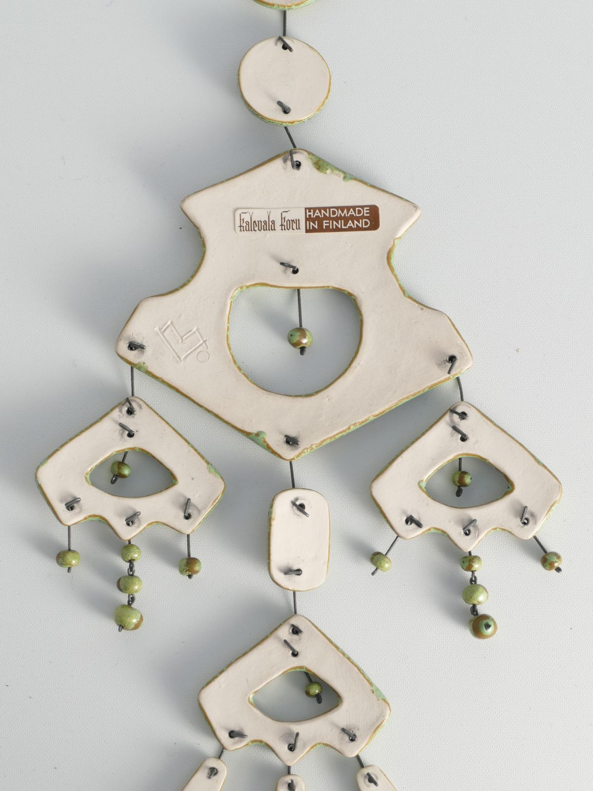 Sage Green Wall Sculpture By Maija Liisa Vasenius For Kalevala Koru, 1960s photo vintage