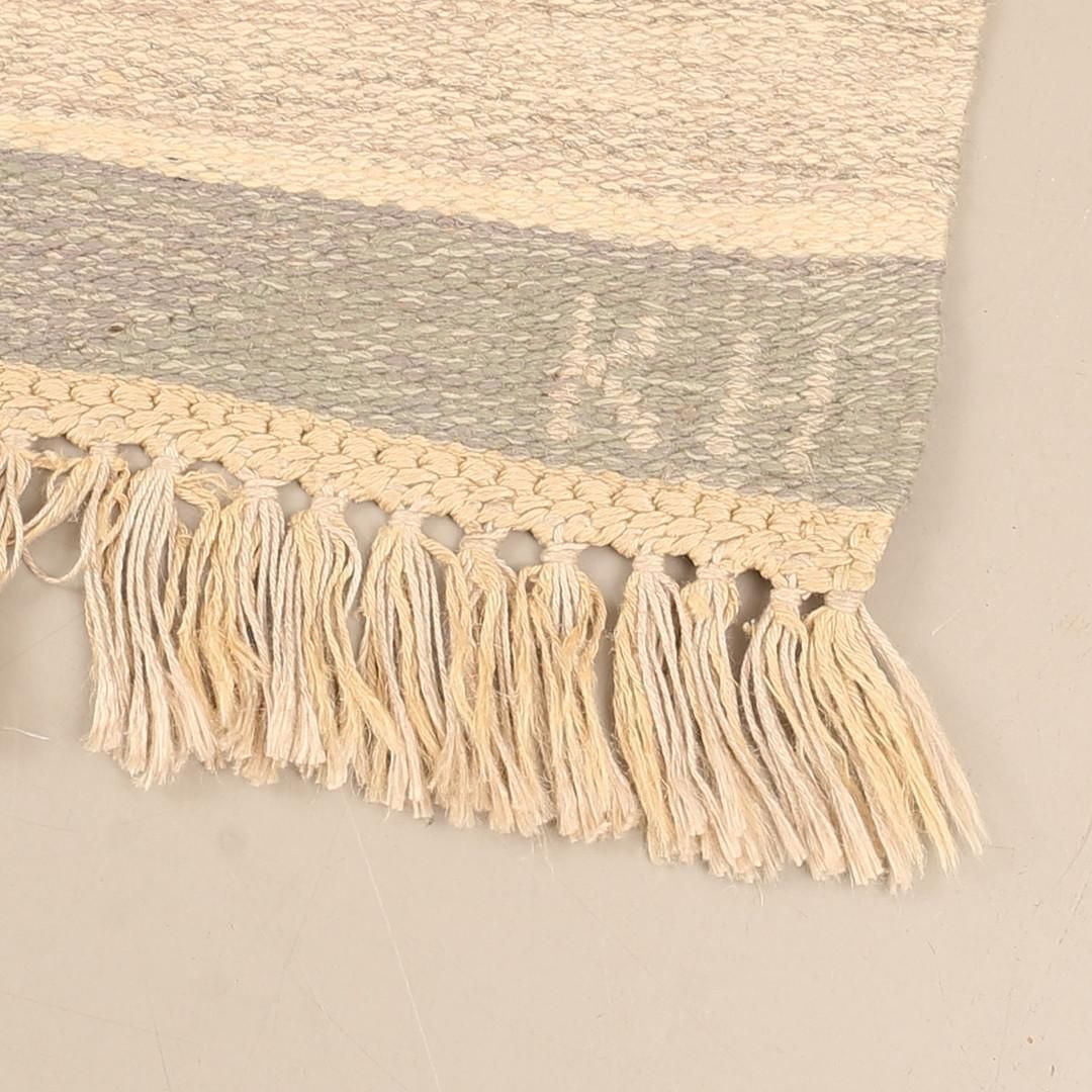 Scandinavian Modern  Rölakan Flatweave Rug By Maj Svanström, Sweden 1950s photo for sale