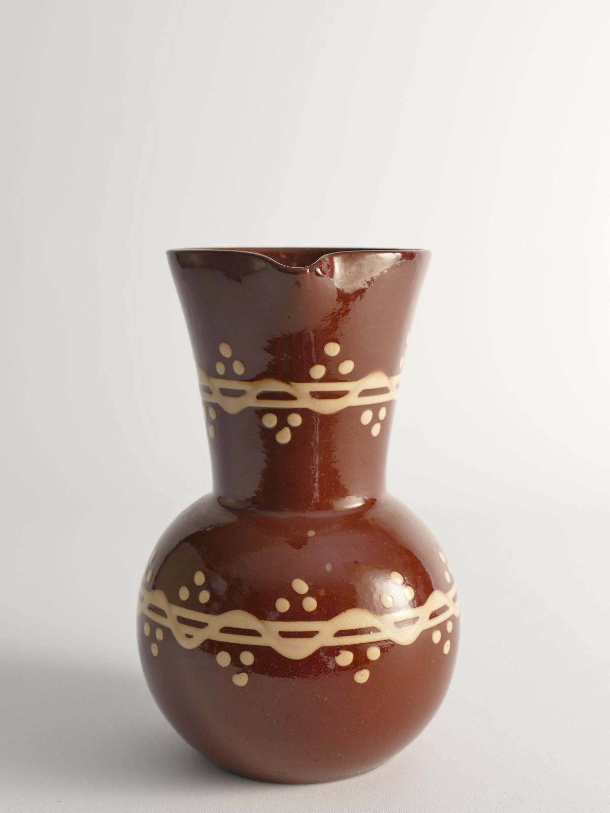 Brown Ceramic Pitcher Or Vase By Andersson & Johansson, Höganäs, Sweden, 1920s photo Home Decor