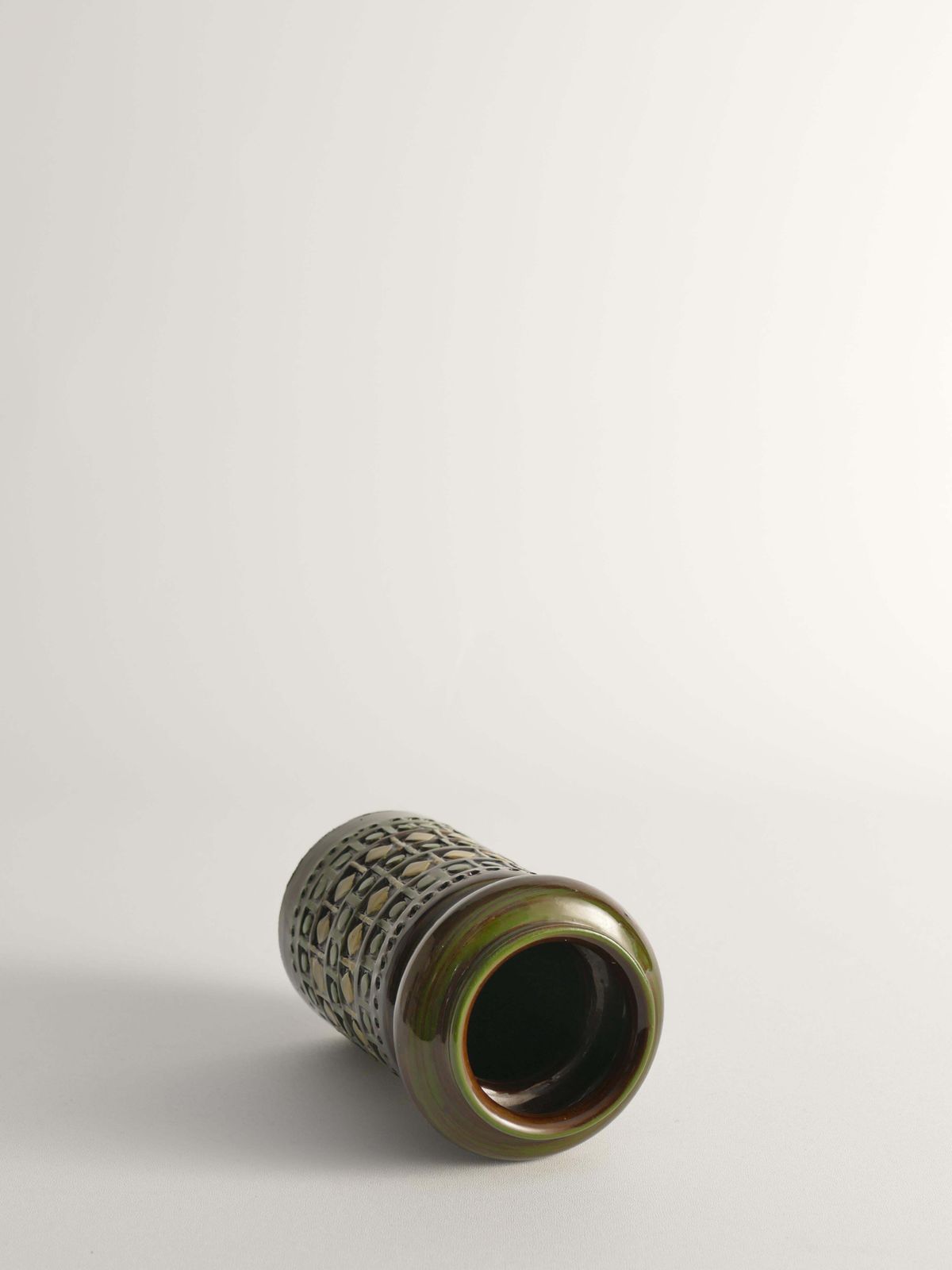 photo furniture Yellow And Green Stoneware Vases By Aldo Londi For Bitossi, Italy, Set Of 3