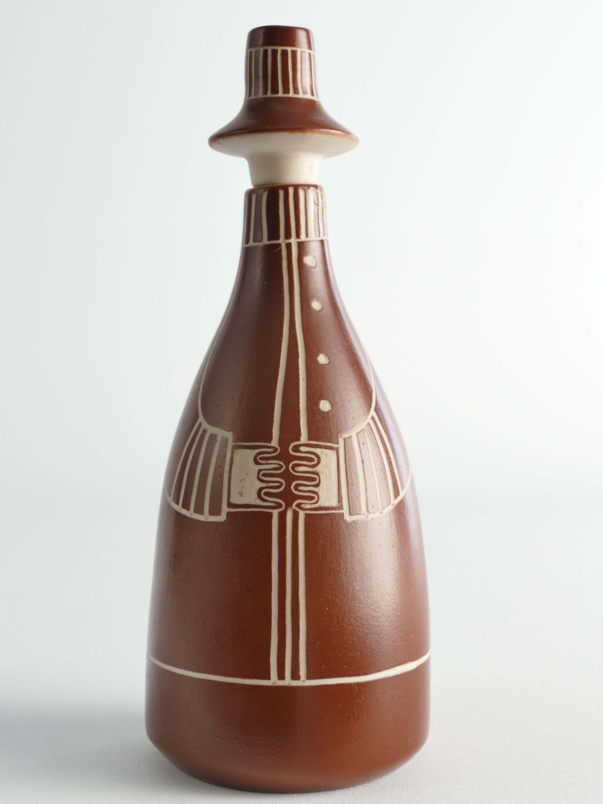 Scandinavian Modern "Tarina" Decanter By Arabia, Finland 1950s photo furniture