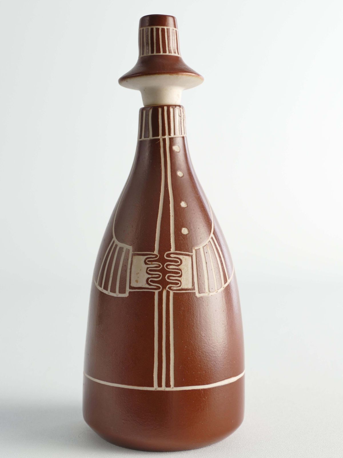 Scandinavian Modern "Tarina" Decanter By Arabia, Finland 1950s photo for sale