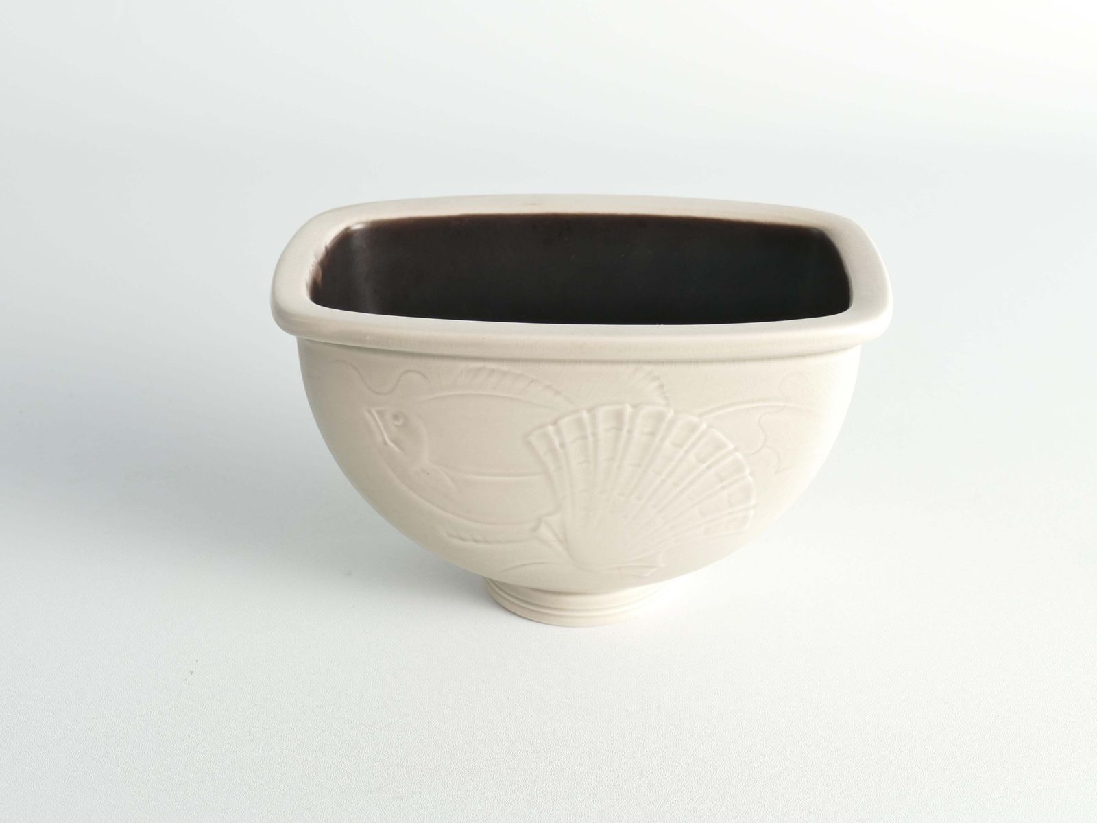Art Deco Vase With Sea Motif By Nils Thorsson, Aluminia/Royal Copenhagen, 1930s photo furniture
