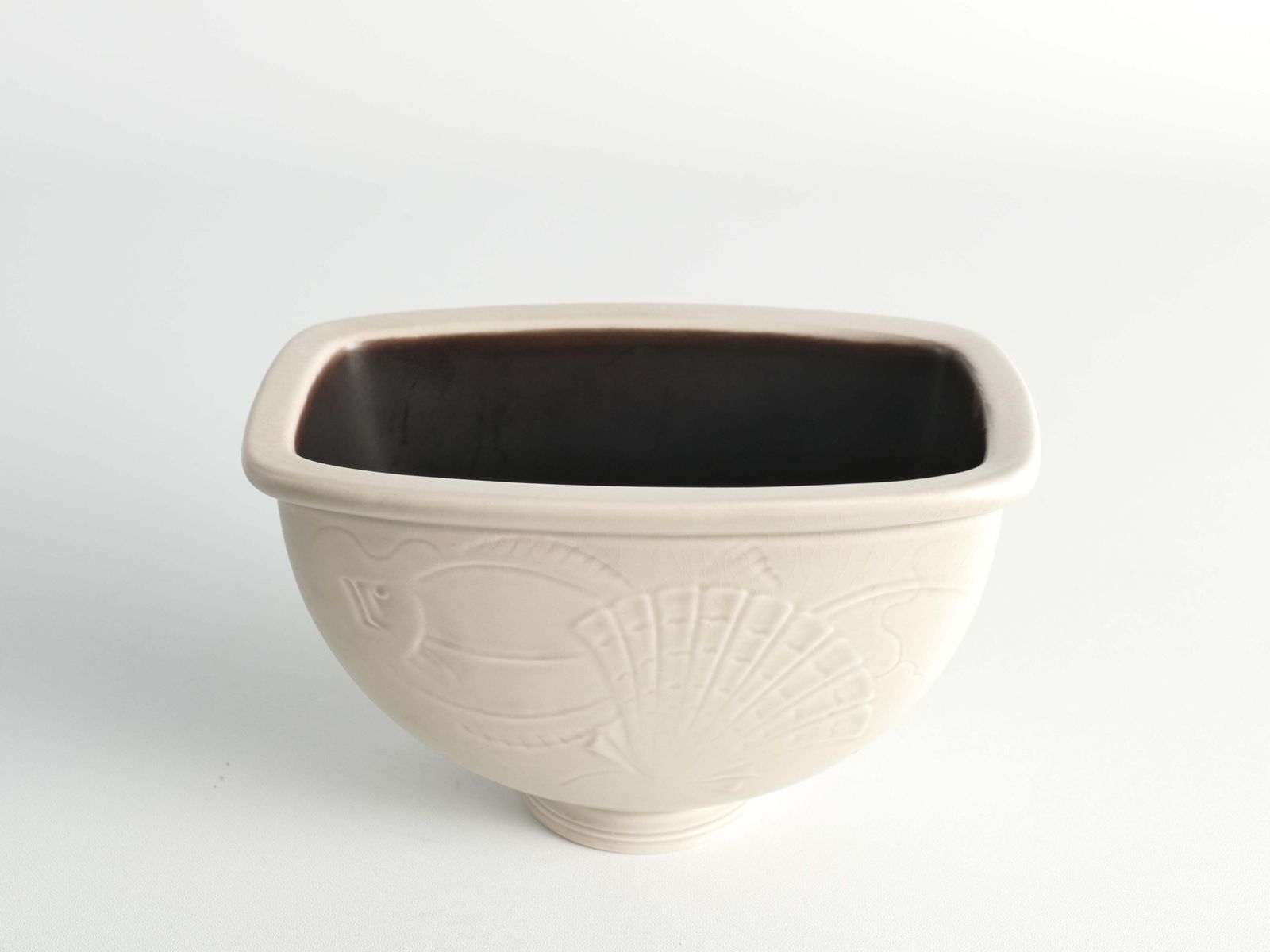 Art Deco Vase With Sea Motif By Nils Thorsson, Aluminia/Royal Copenhagen, 1930s photo Home Decor