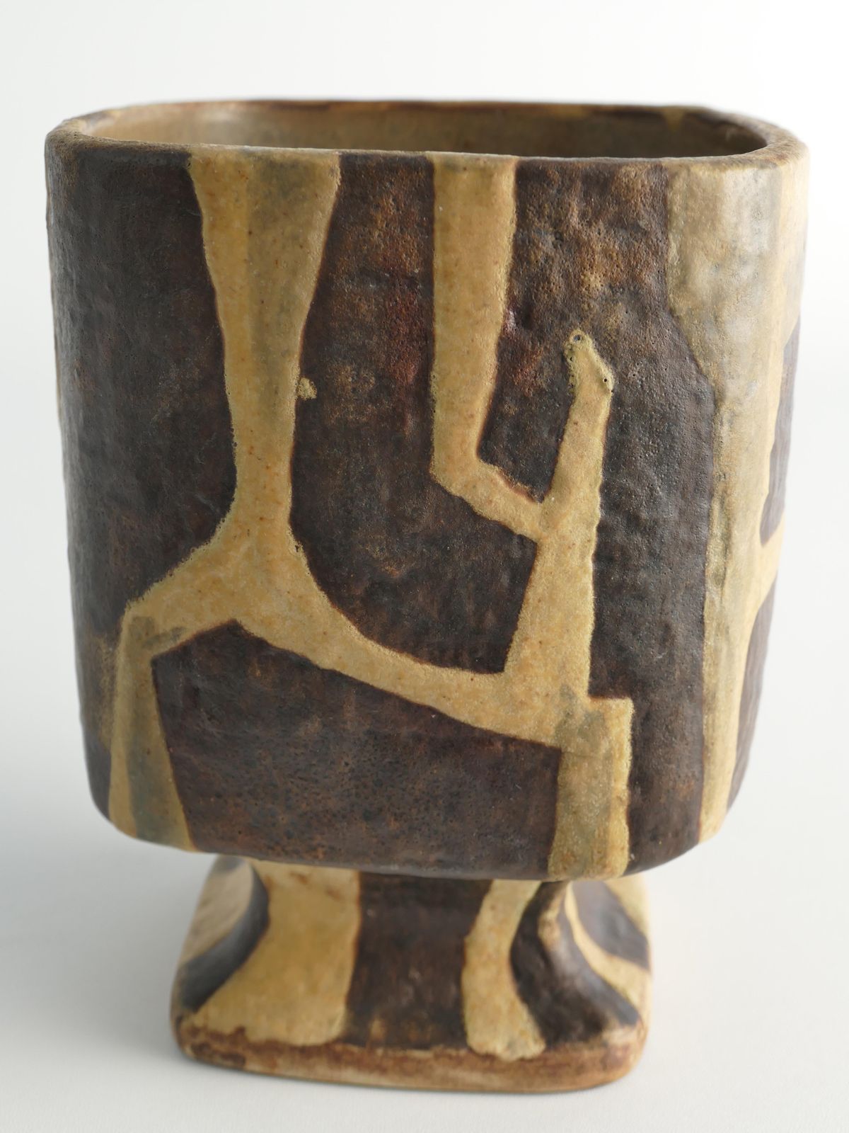 photo furniture Midcentury Modern Fat Lava Ceramic Vase By Fridegart Glatzle, Karlsruhe, 1960s