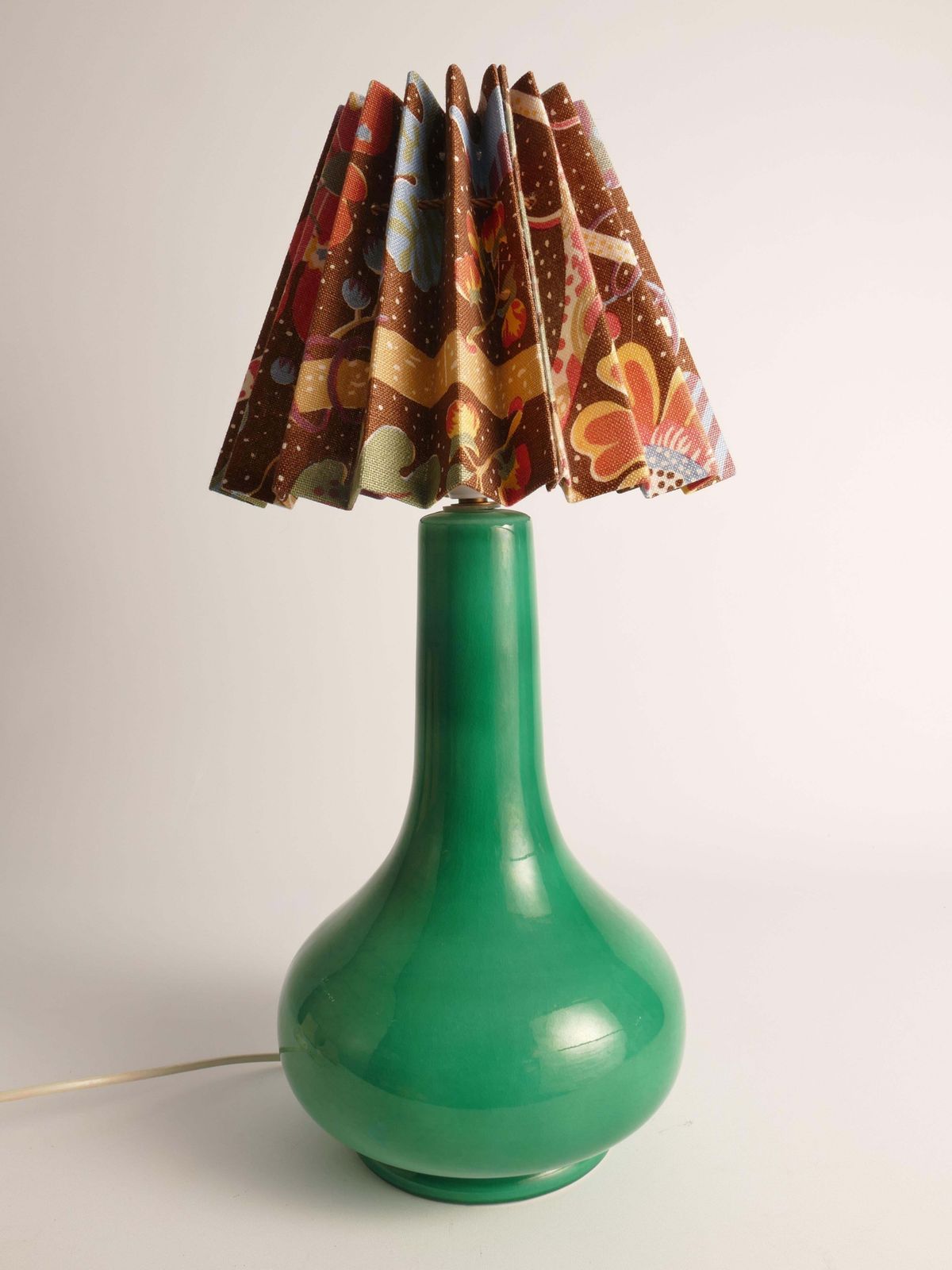 Mid Century Modern Emerald Green Casa Pupo Of London Table Lamp, 1960's photo 555.0